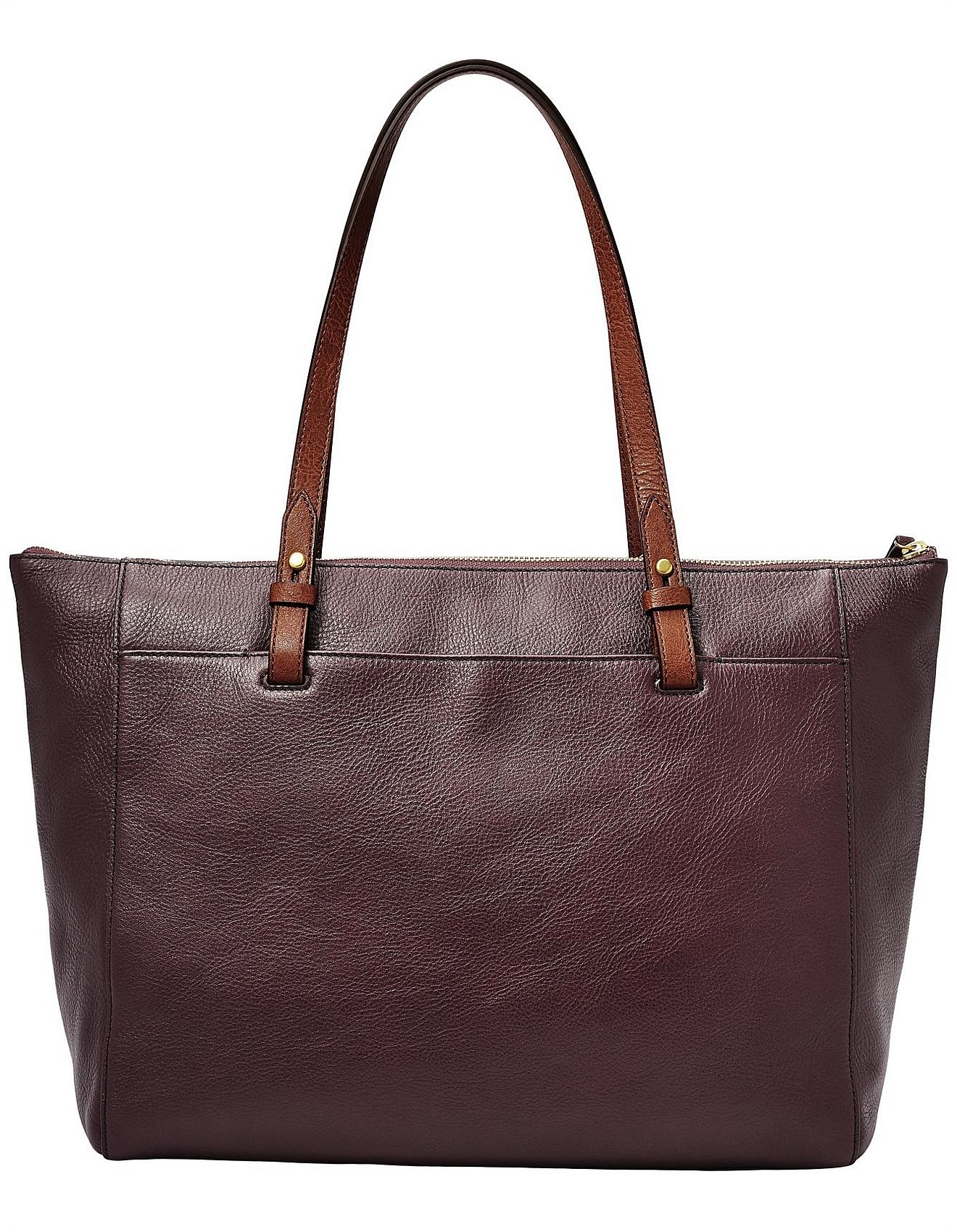 rachel tote with zipper fossil