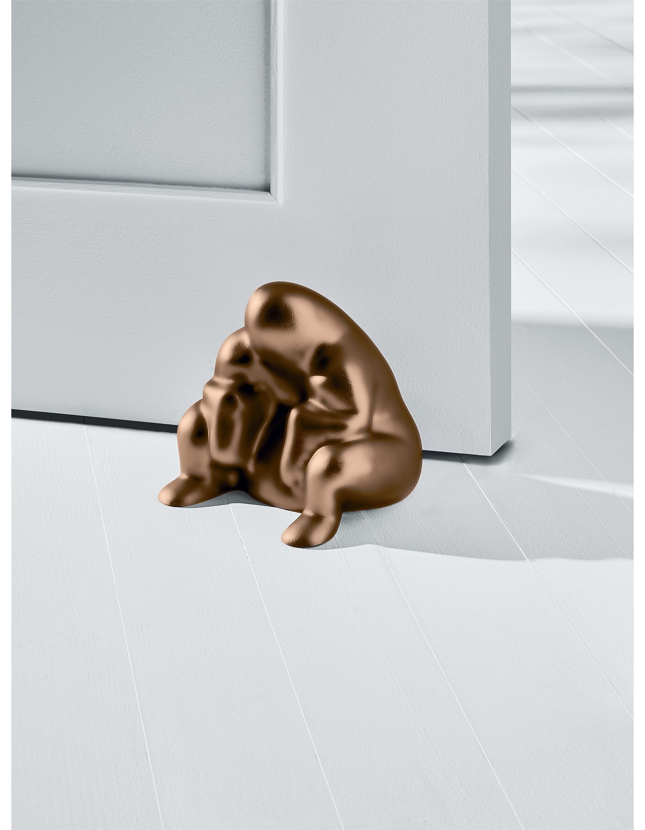 Alessi Dede Doorstop Brown Metal | David Jones