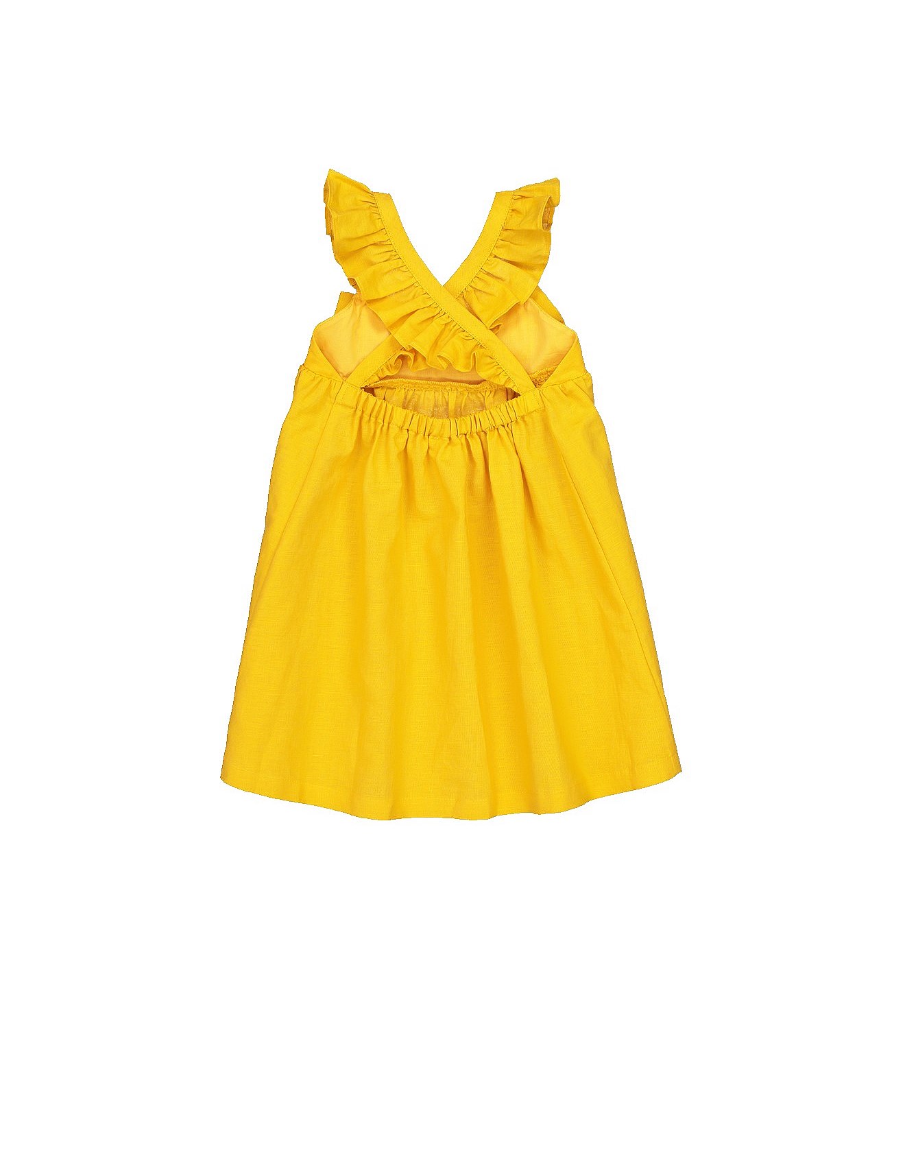 country road yellow dress