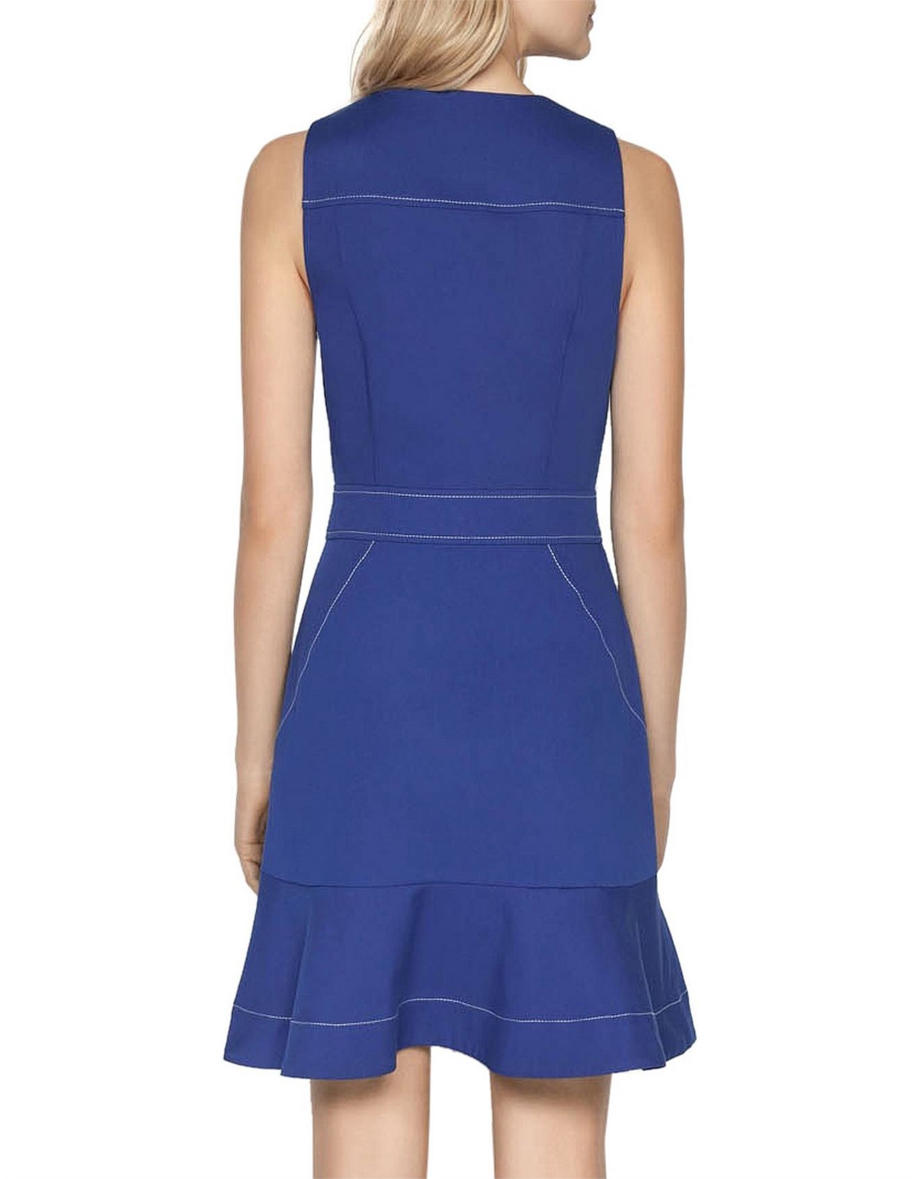 cue cobalt blue dress