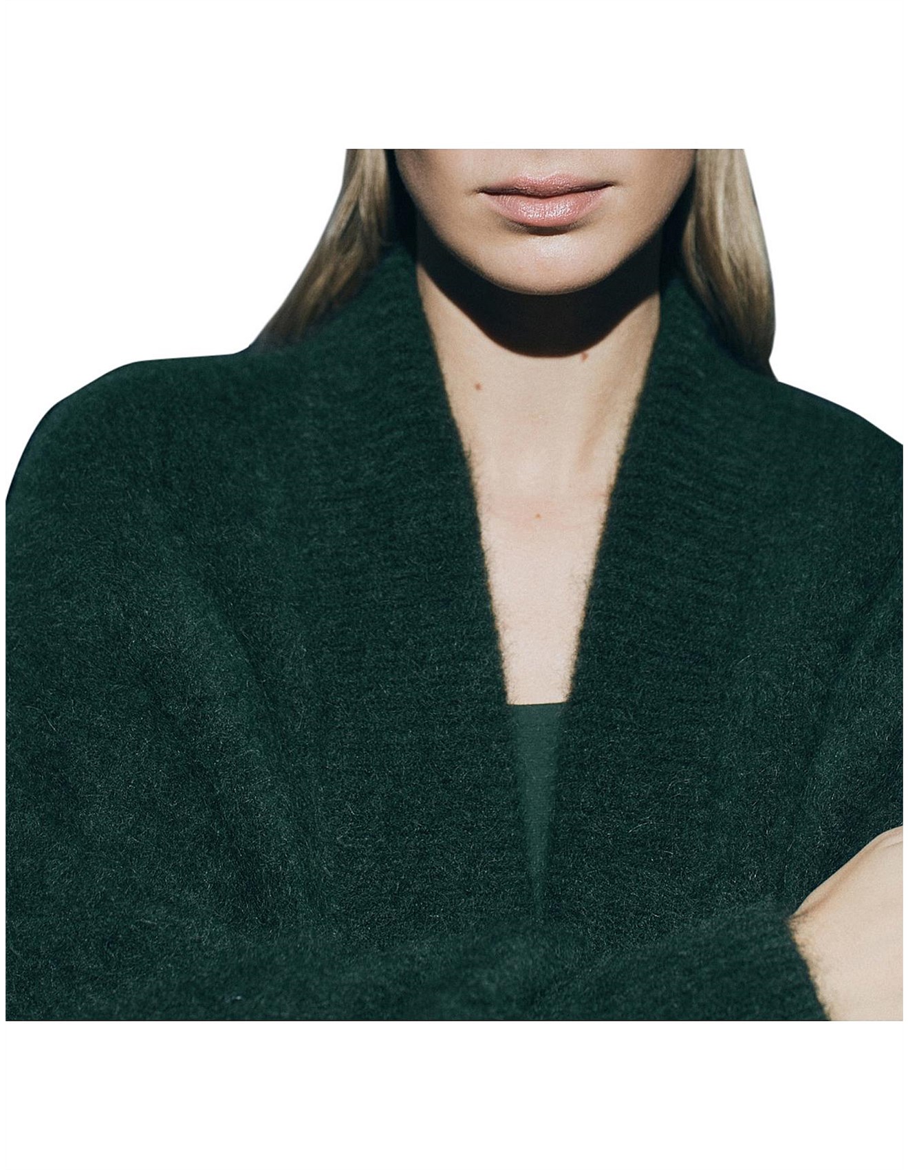 witchery green cardigan