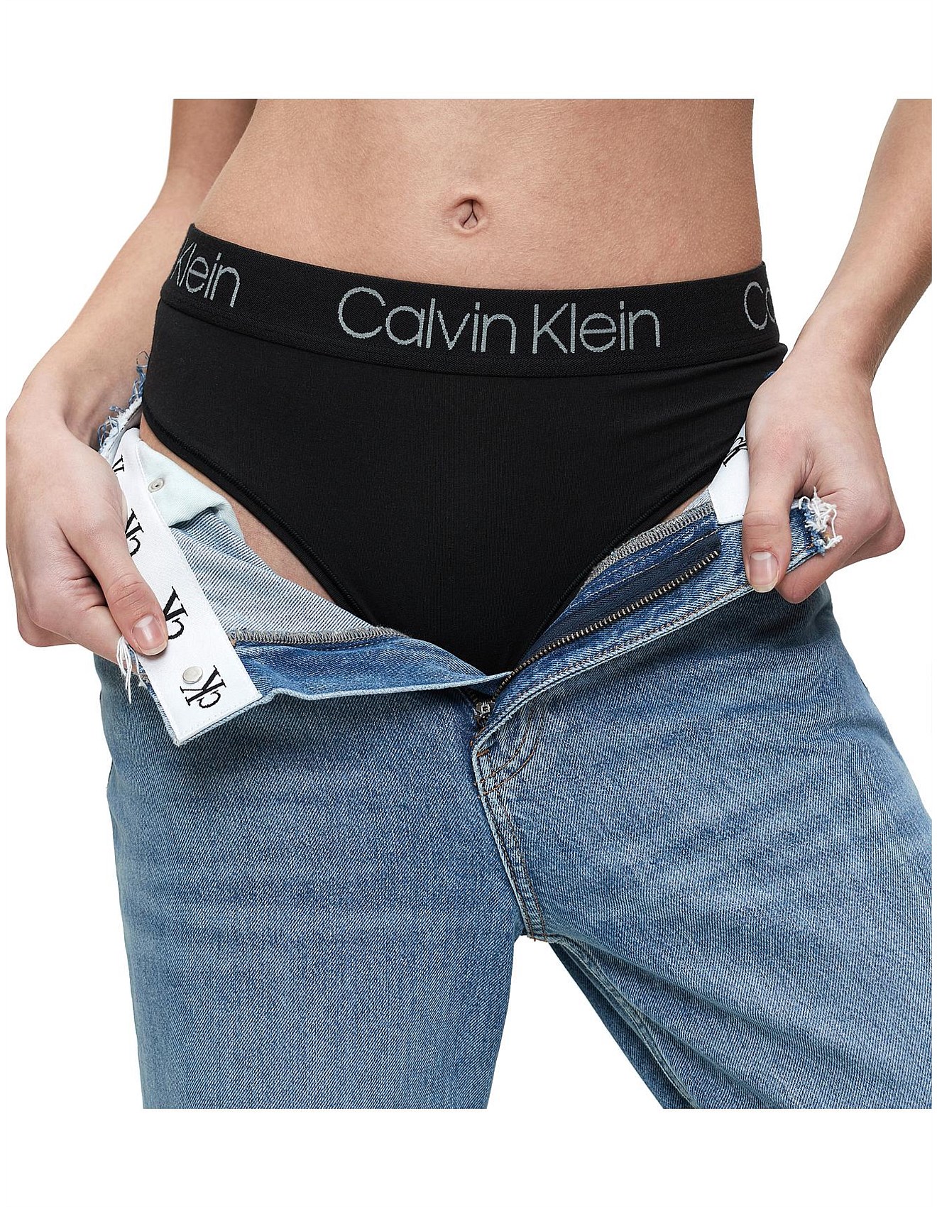 calvin klein body high waist thong