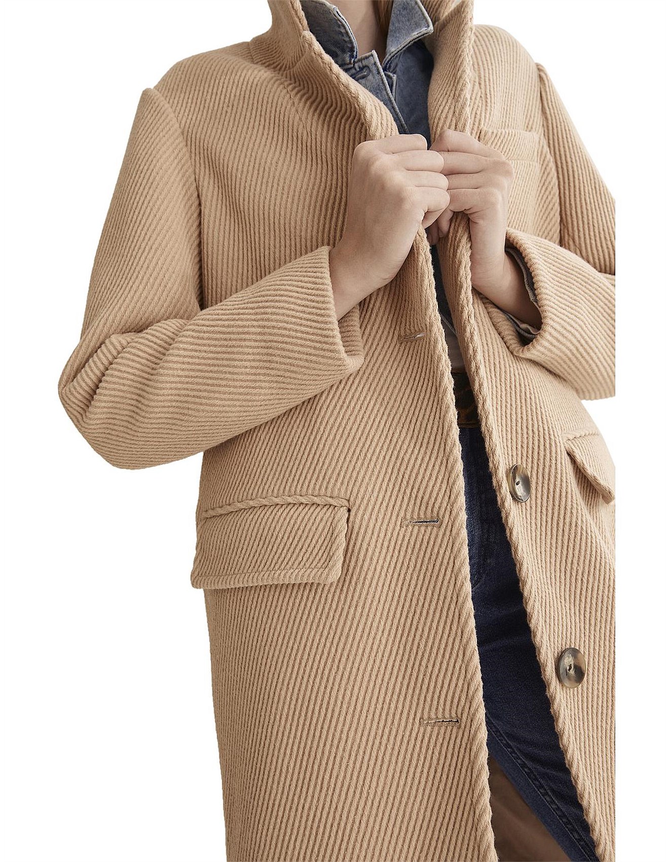 twill wool coat