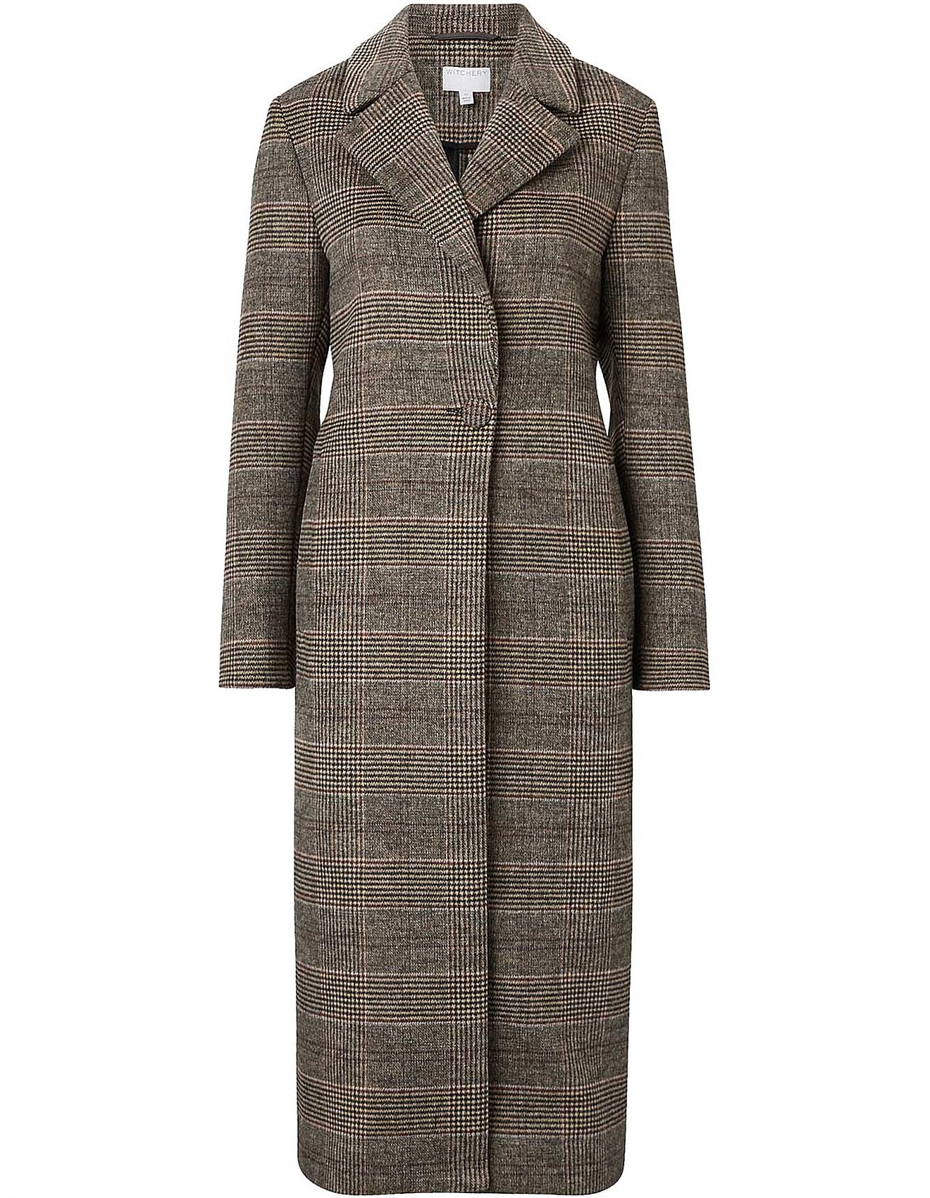 witchery wool blend double breasted coat