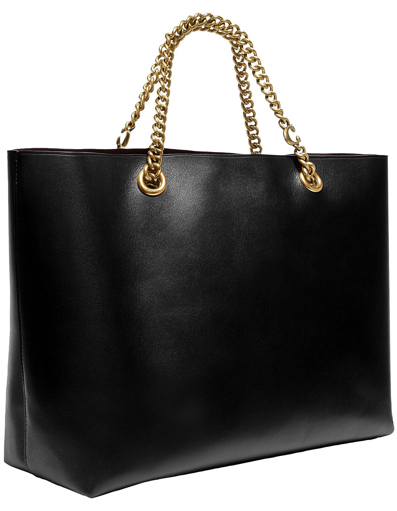 signature chain central tote bag