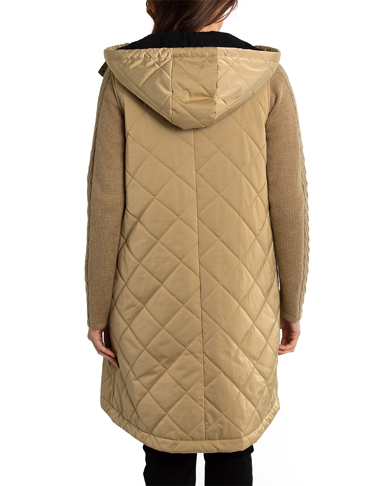 yarra trail longline quilted vest