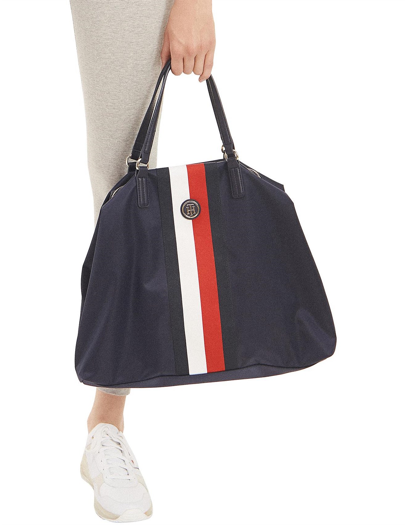 tommy hilfiger nylon blend tote