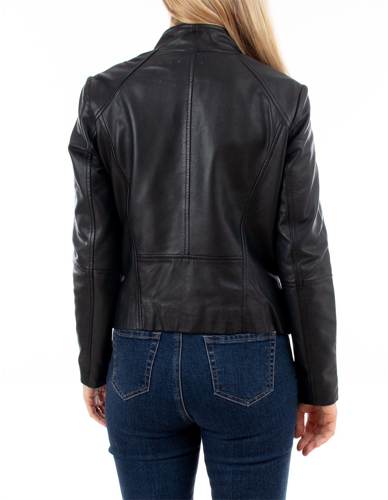 David jones outlet women's leather jacket