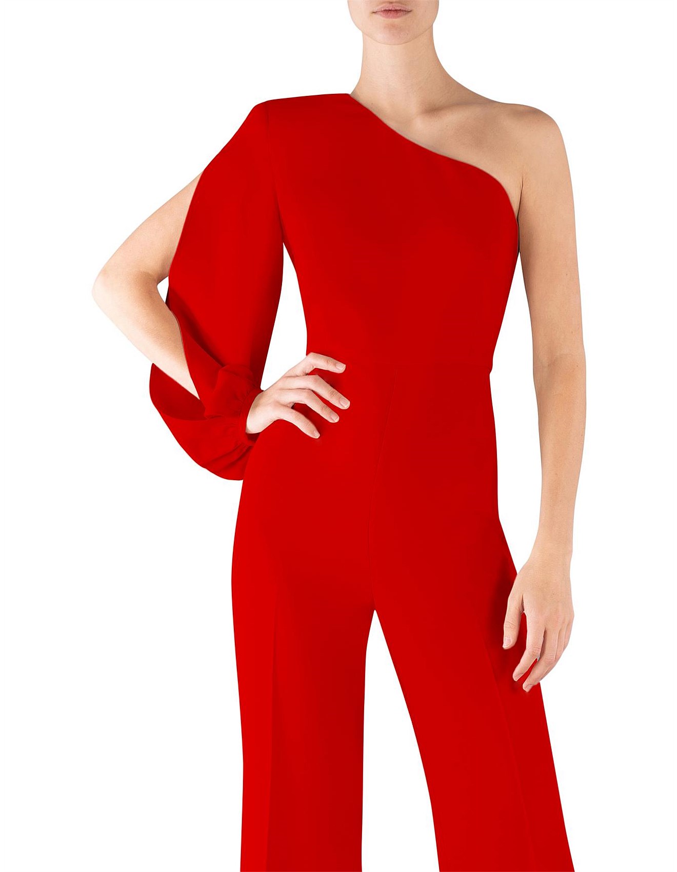 carla zampatti red jumpsuit