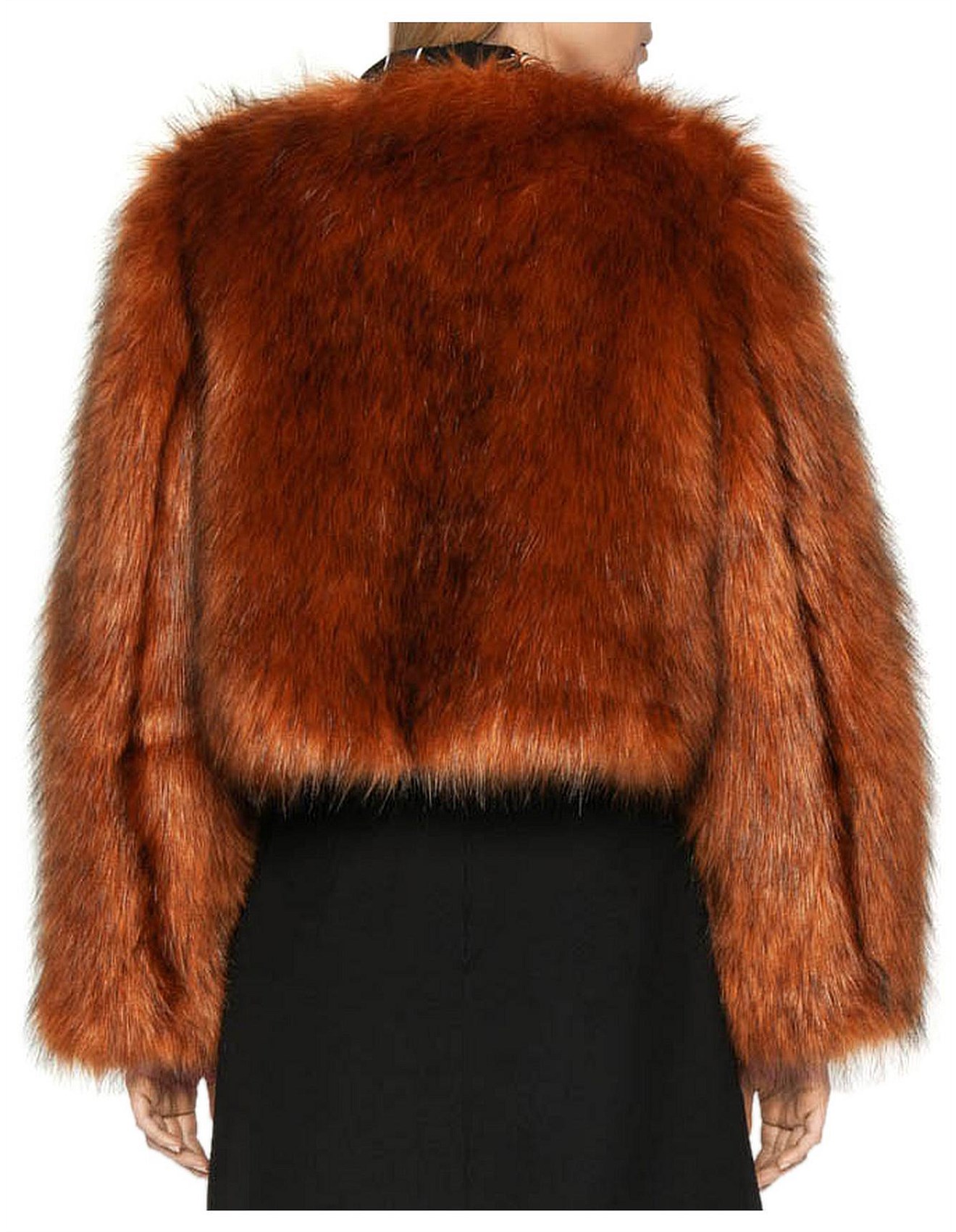 David jones hotsell faux fur jacket