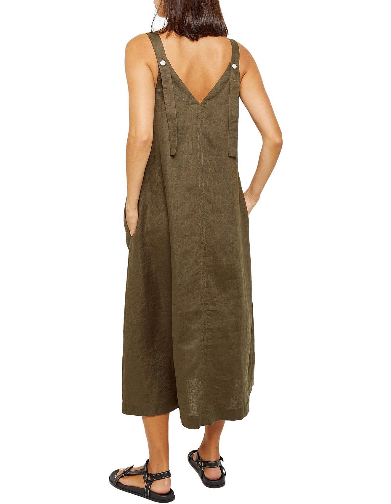 jag linen trapeze dress