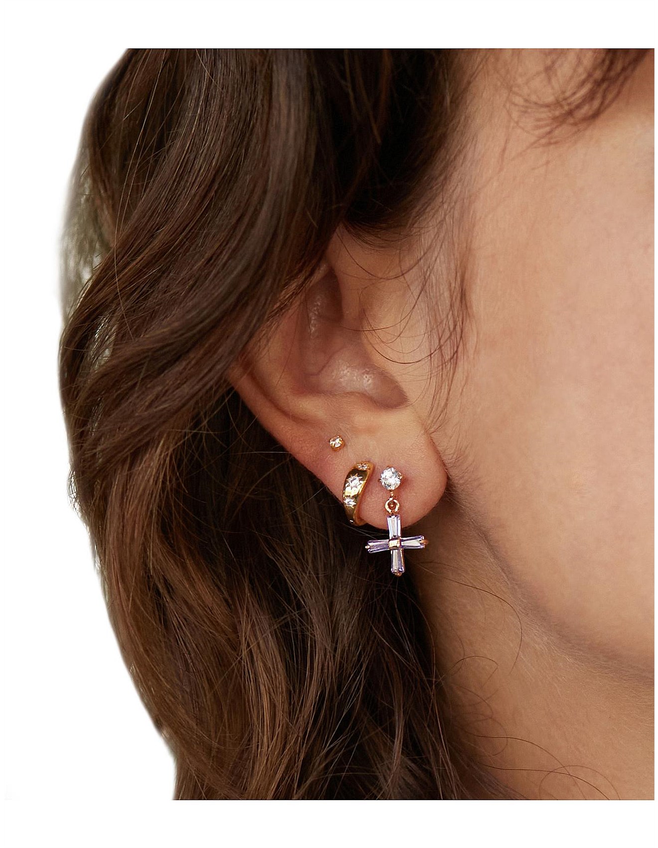 reliquia cross earrings