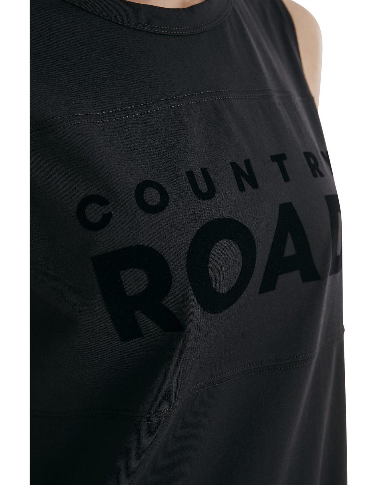 country road modern logo tank dress