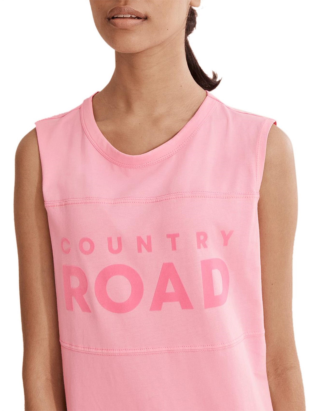 country road modern logo tank dress