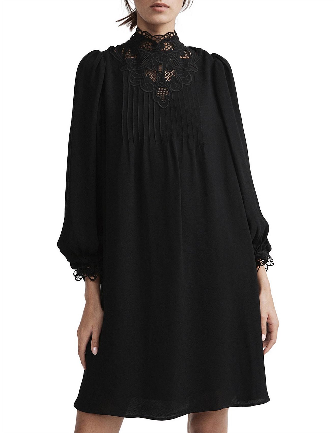 witchery black lace dress