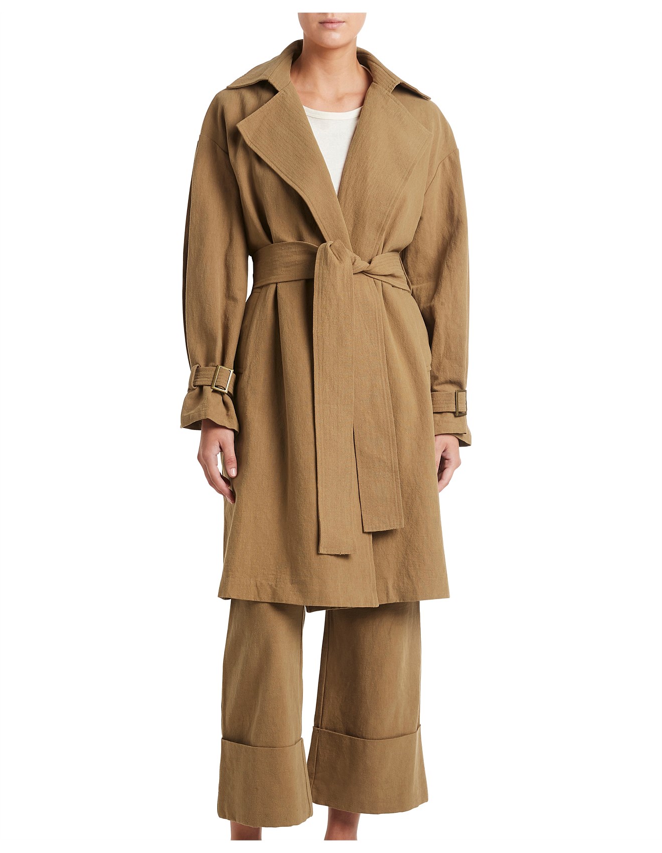 st agni sumi trench coat