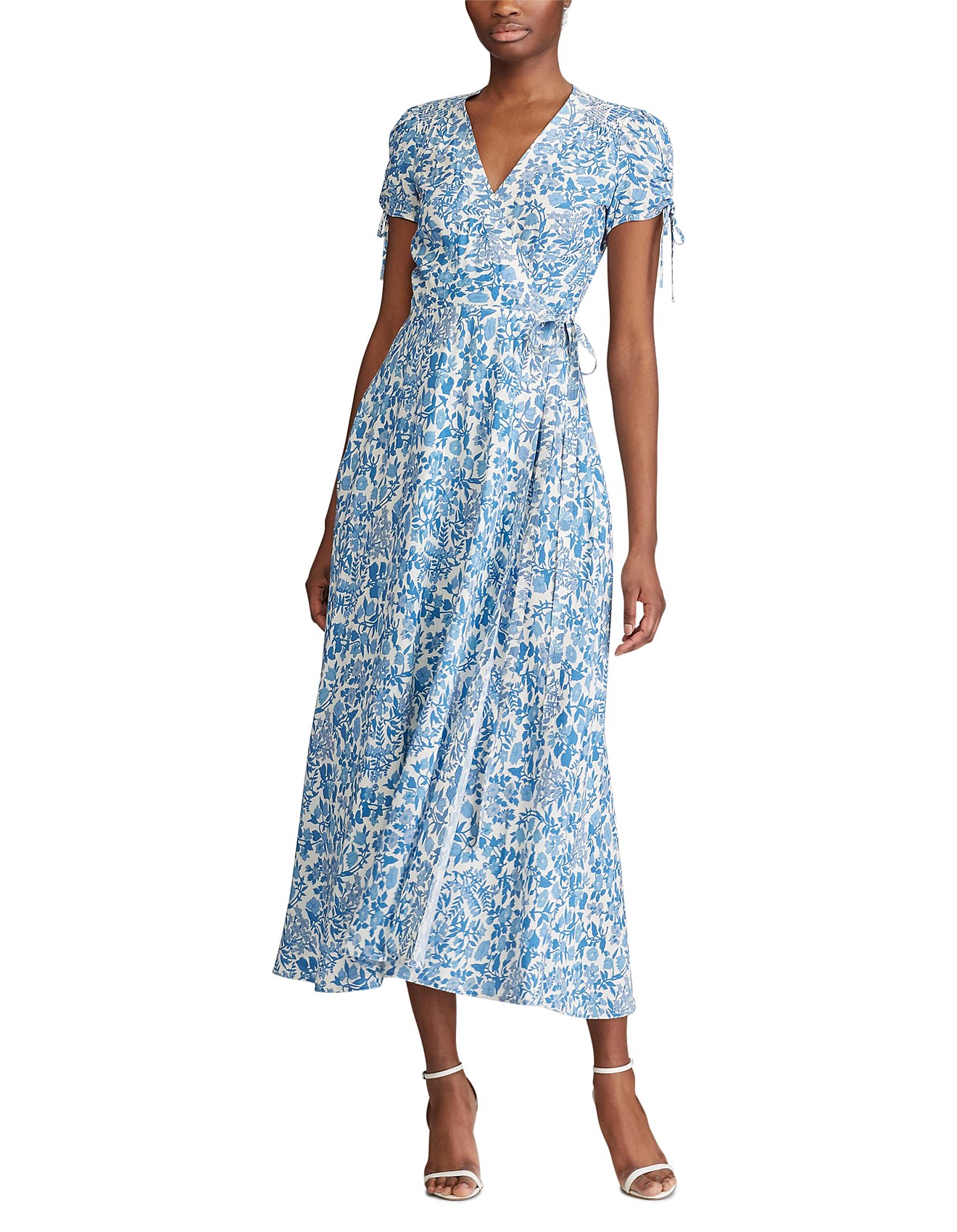 polo ralph lauren crepe wrap dress