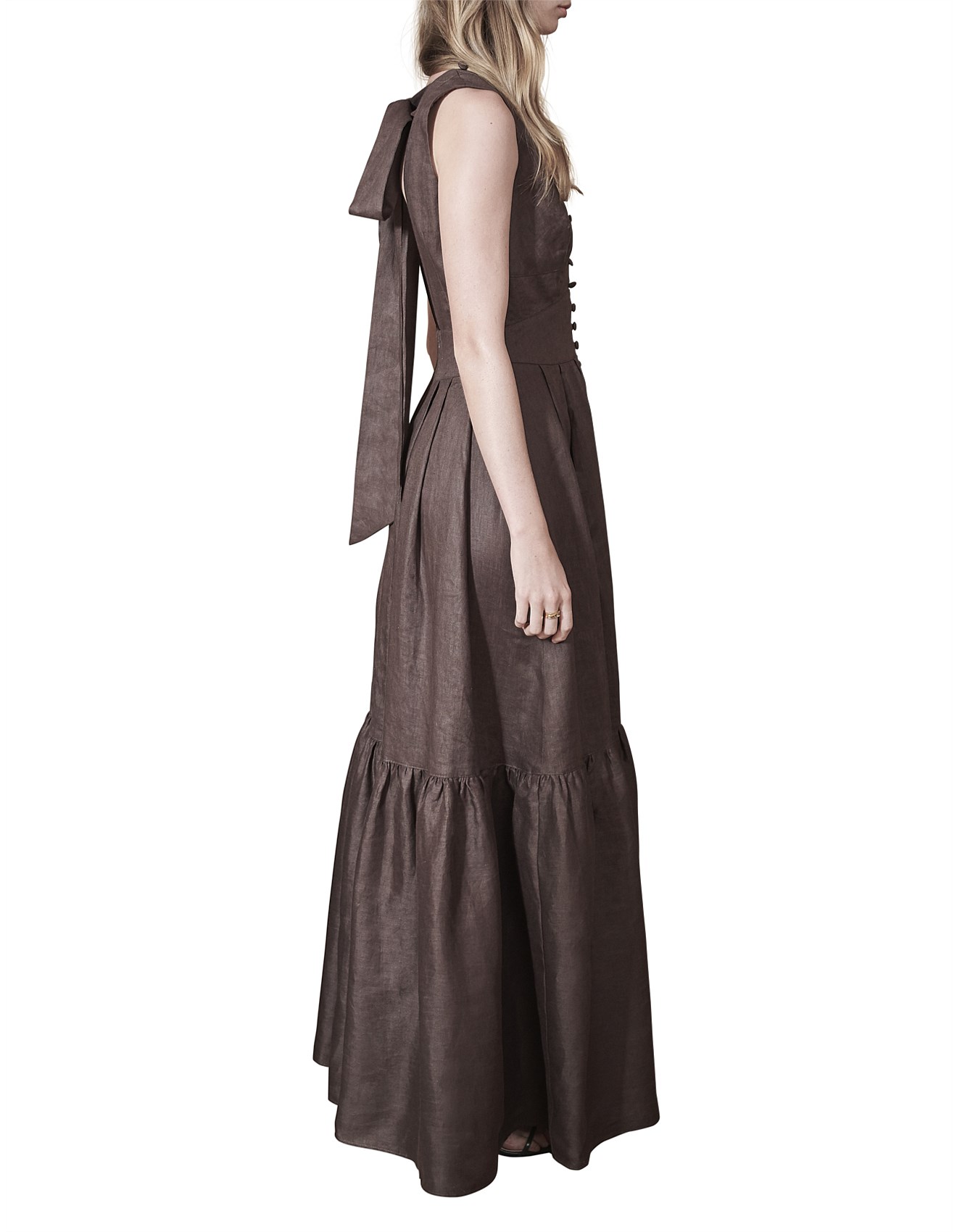 joslin marion linen maxi dress