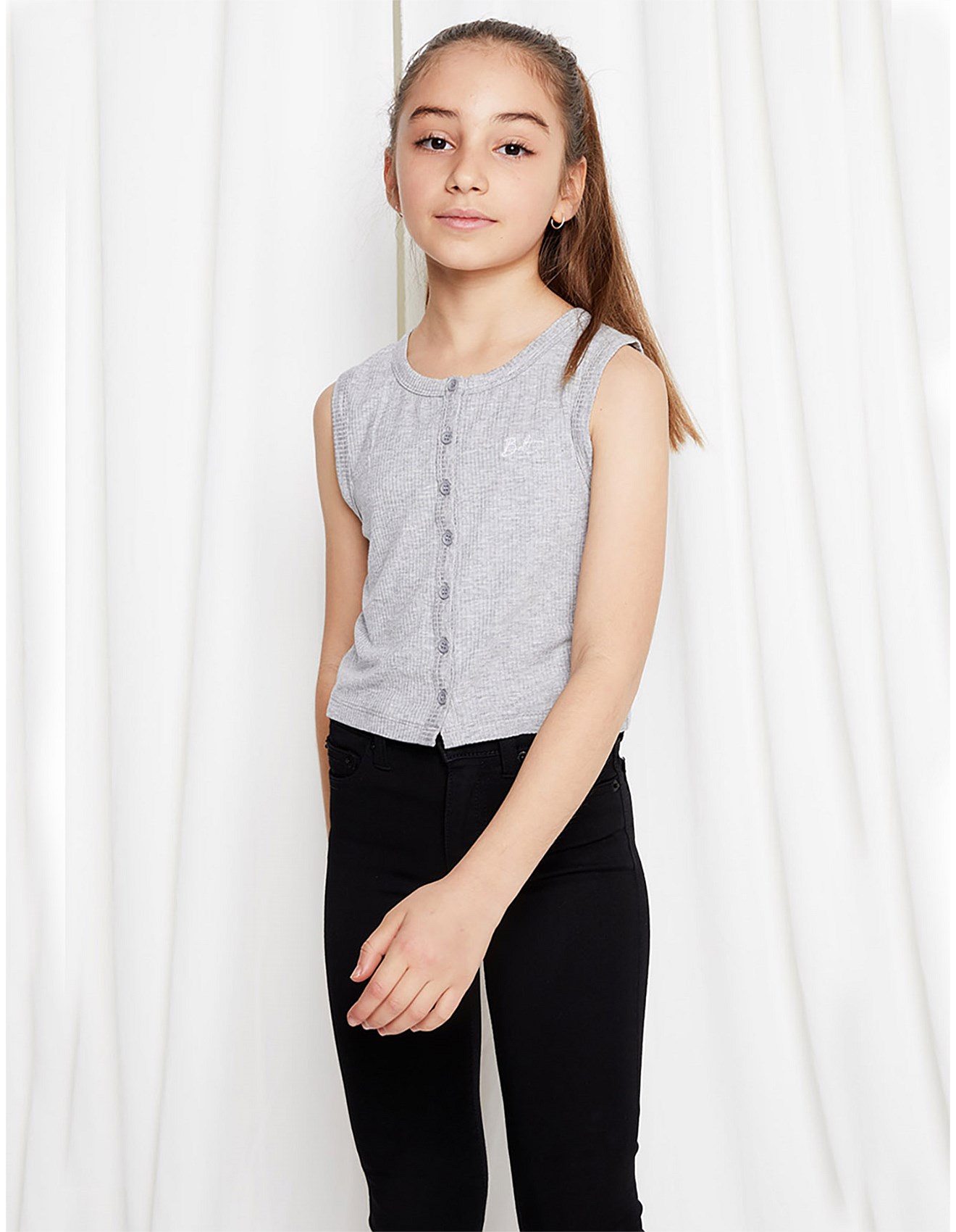 button rib top