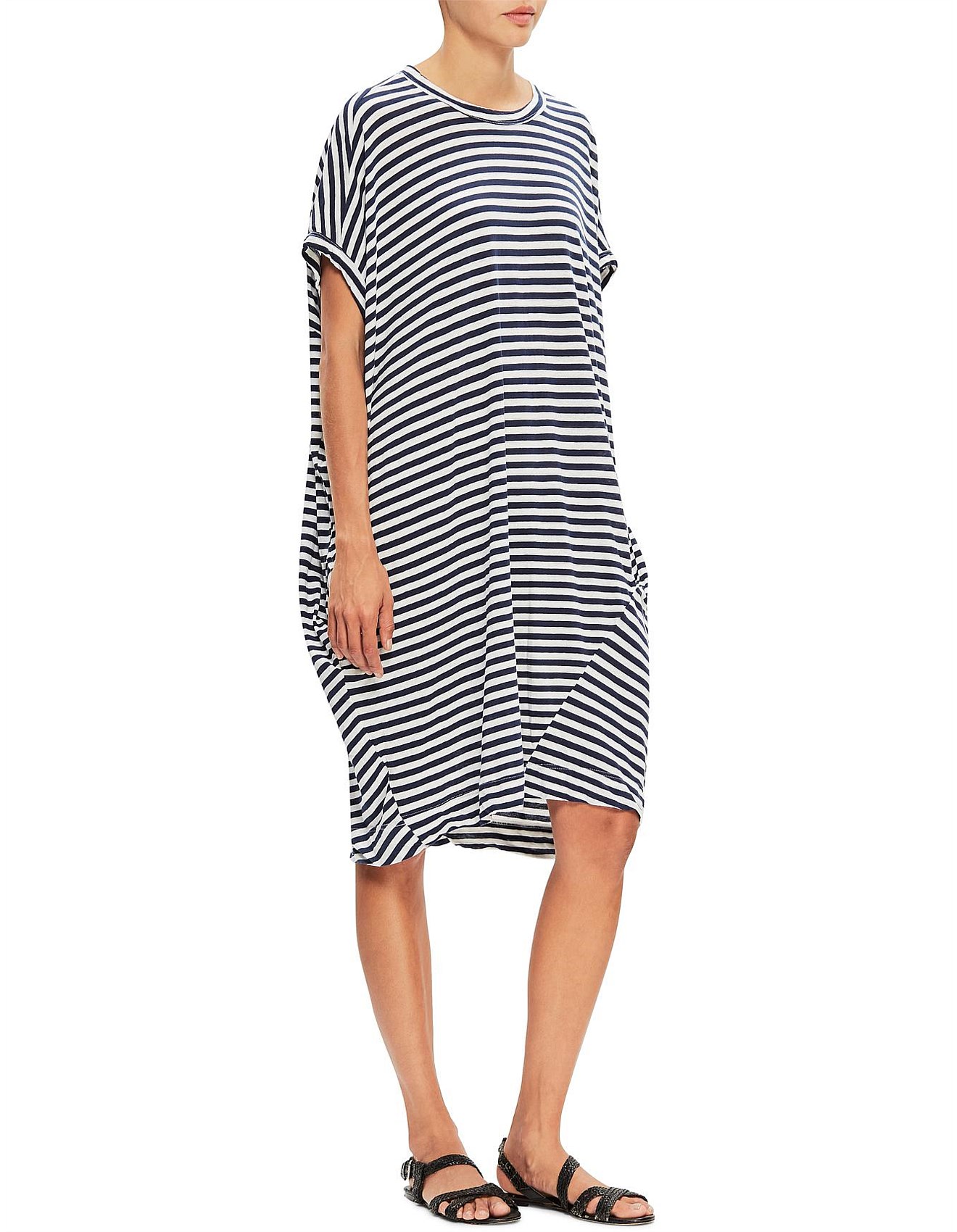 bassike circle jersey dress