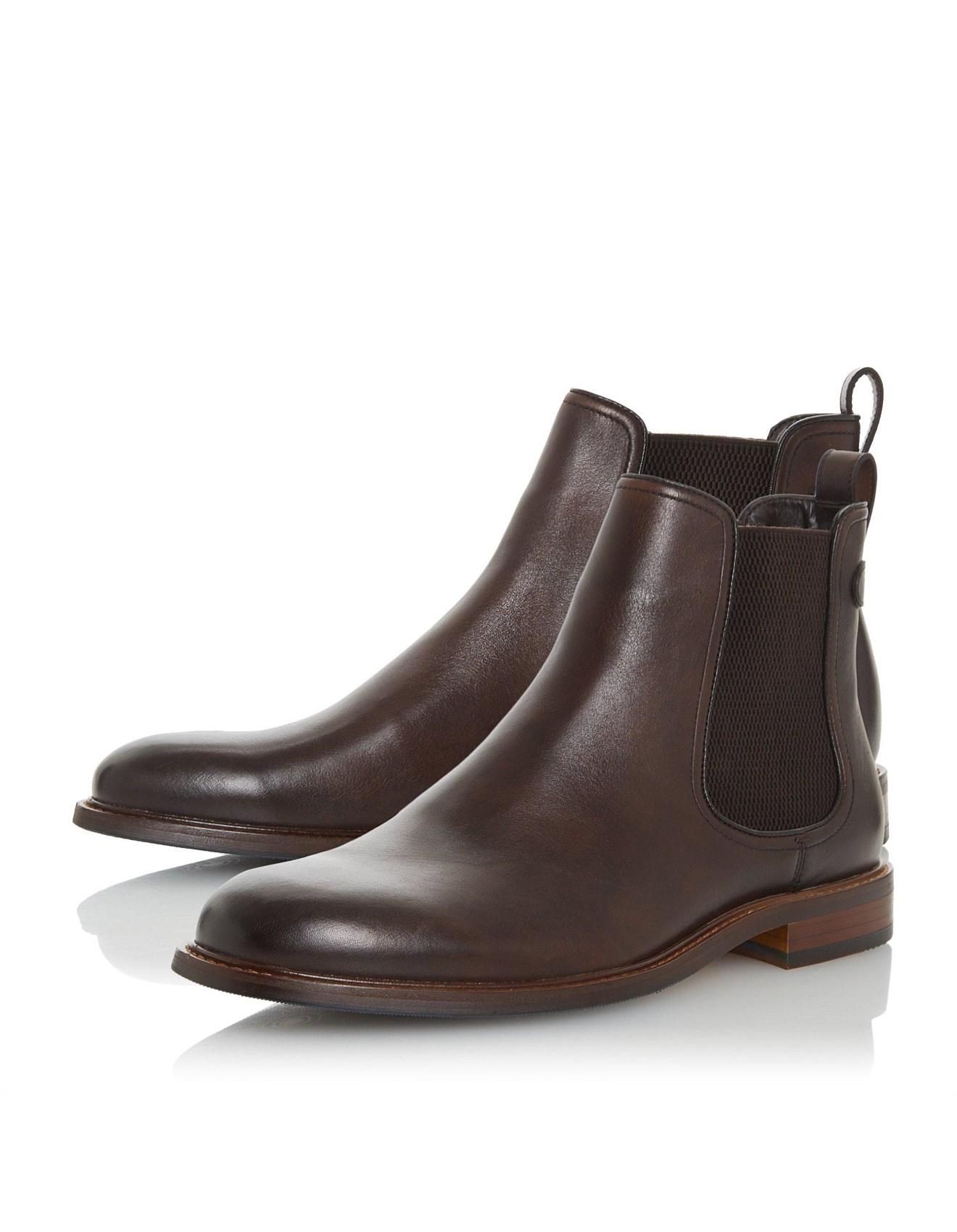 dune character leather chelsea boots