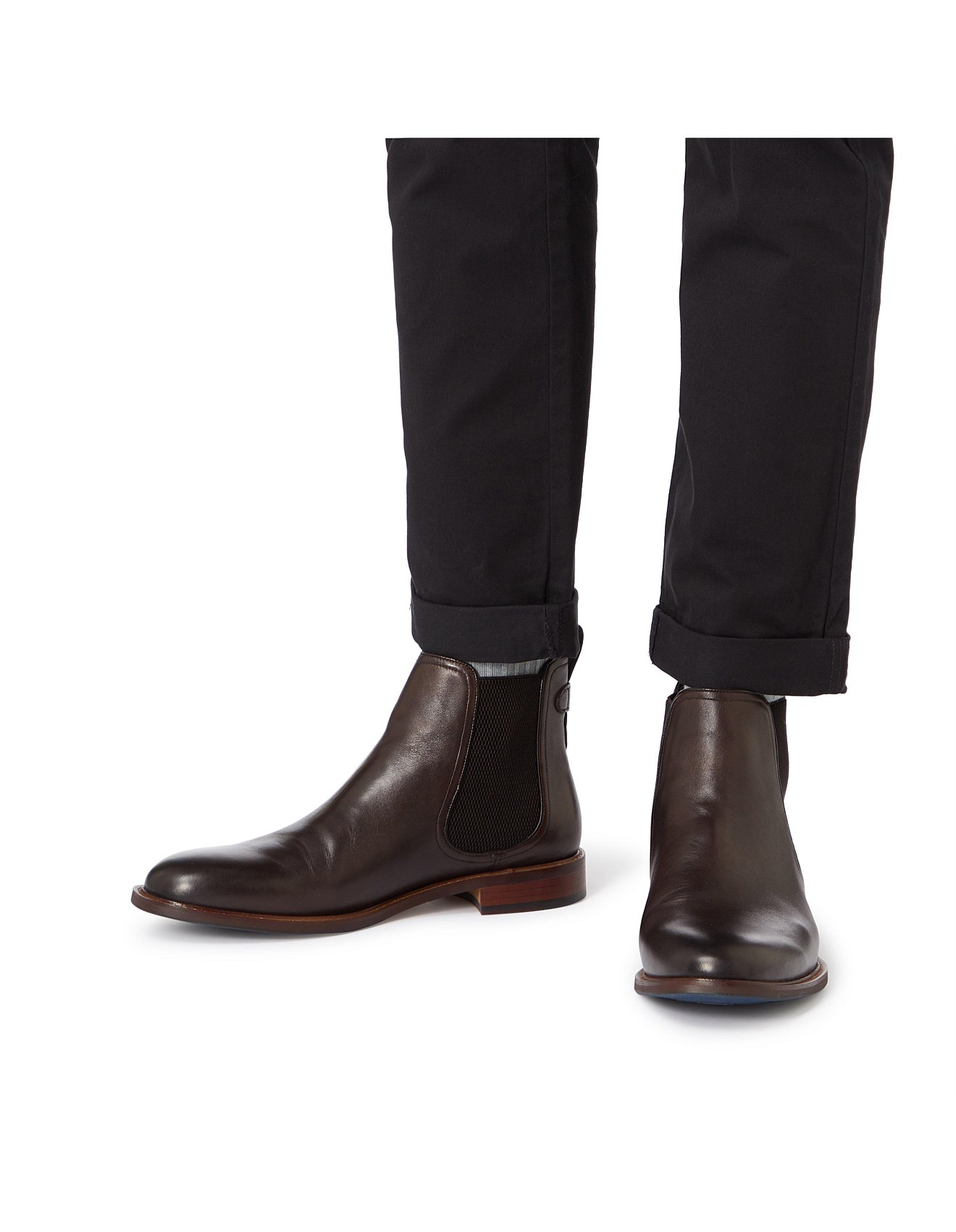 dune character leather chelsea boots