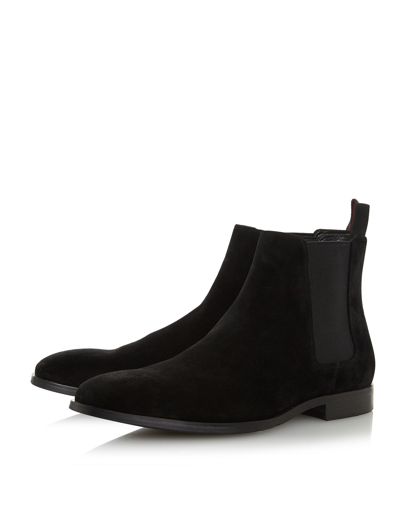 dune mens black chelsea boots