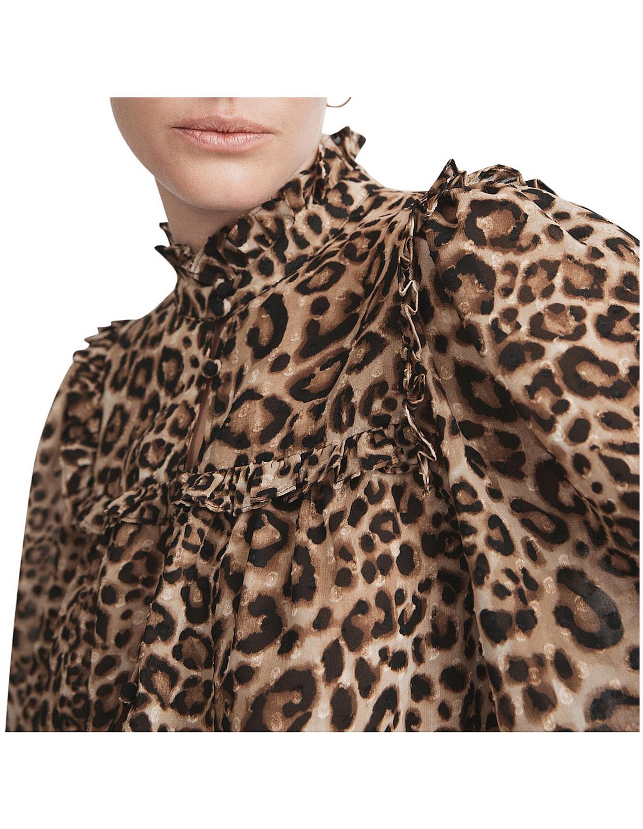 witchery leopard print top