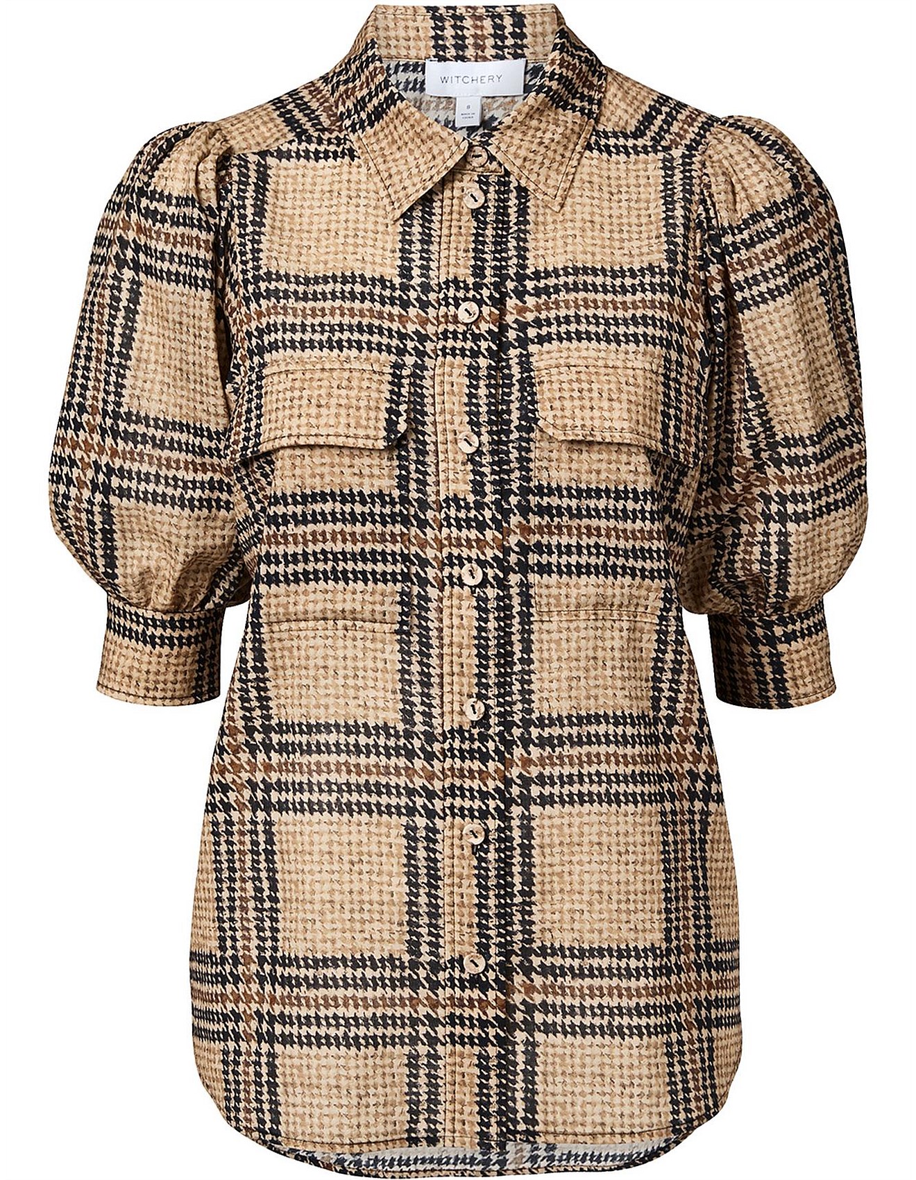 witchery check overshirt