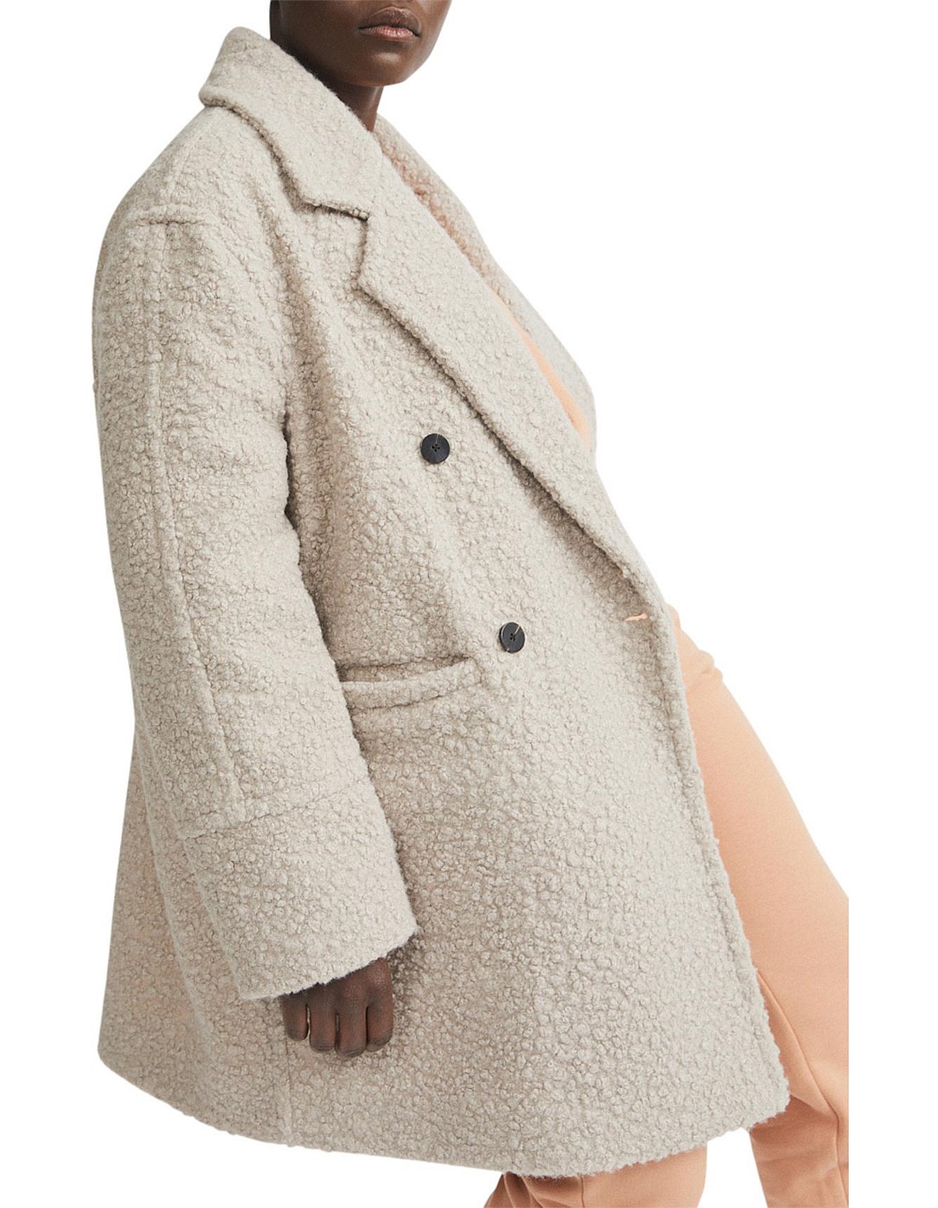 witchery faux shearling coat