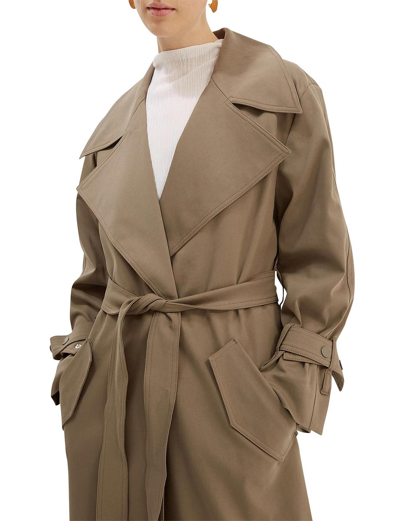 tia trench coat saba