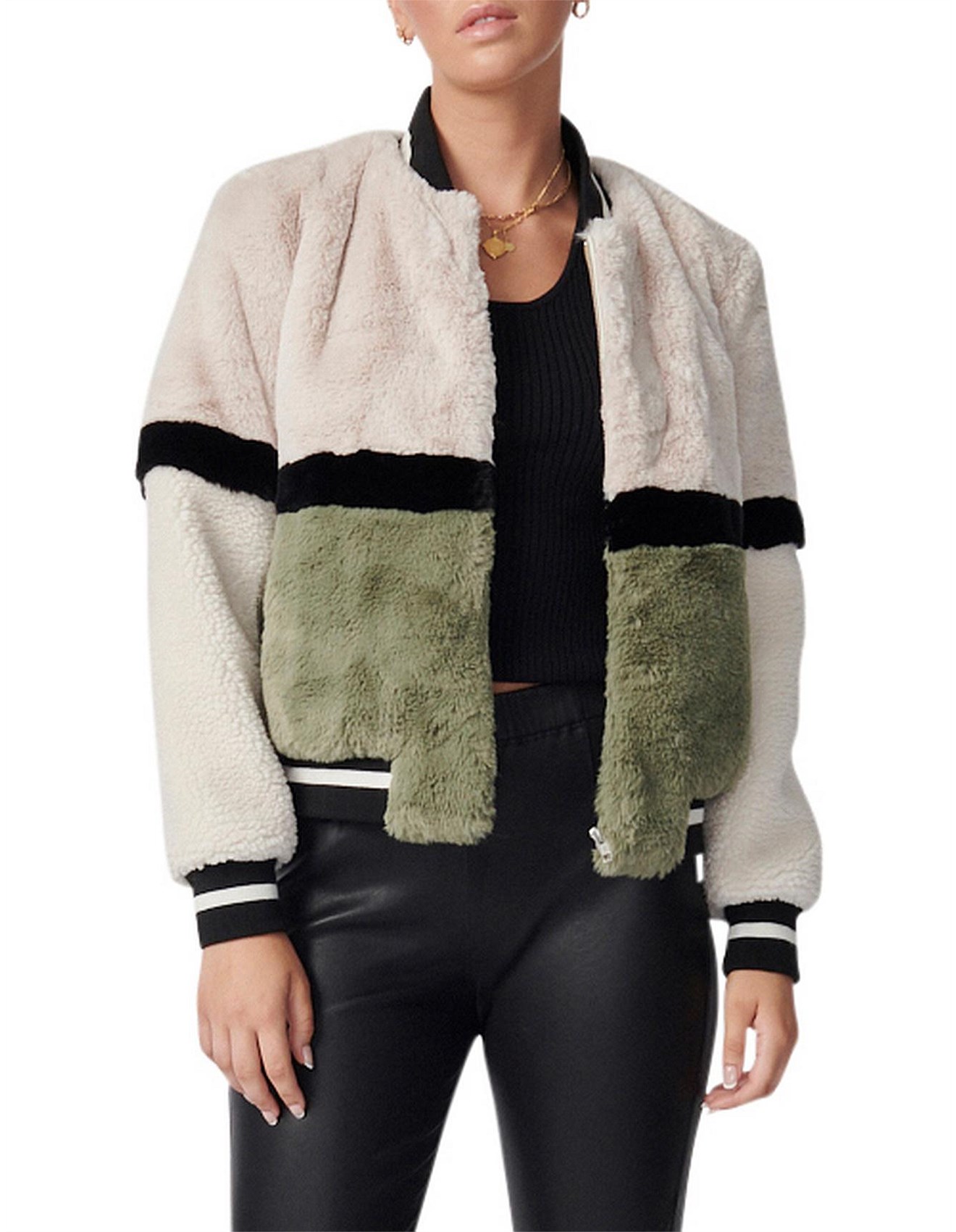 Ena pelly faux fur on sale bomber