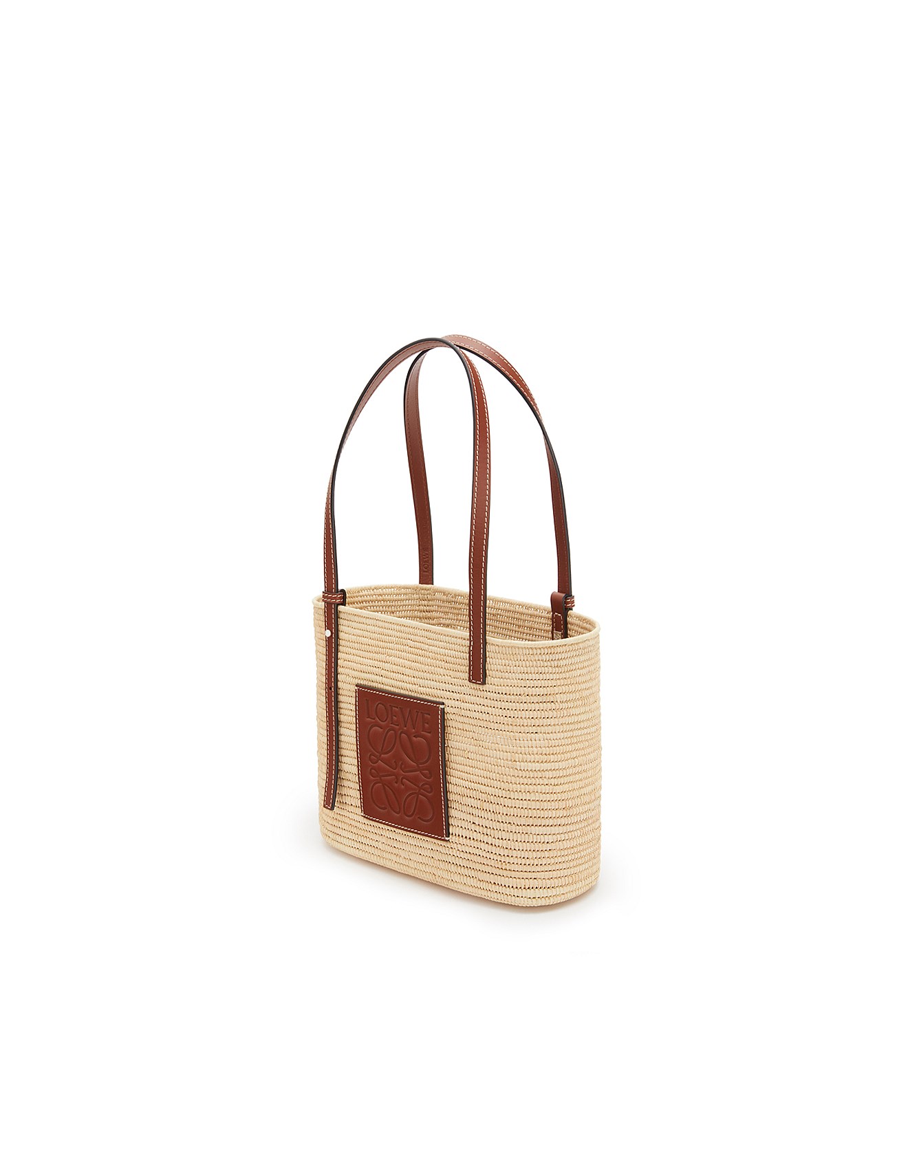 loewe small raffia bag