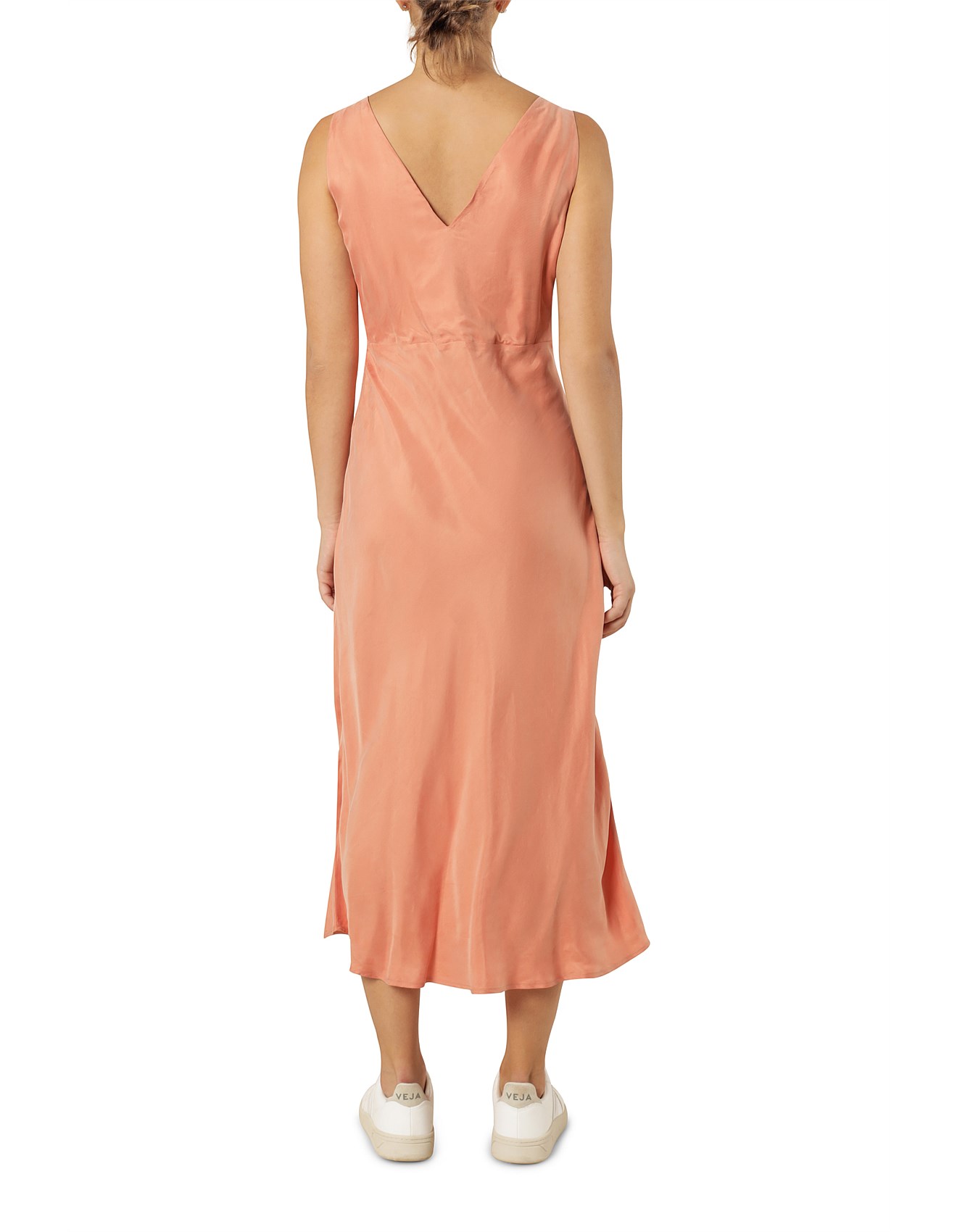 reese cupro midi dress