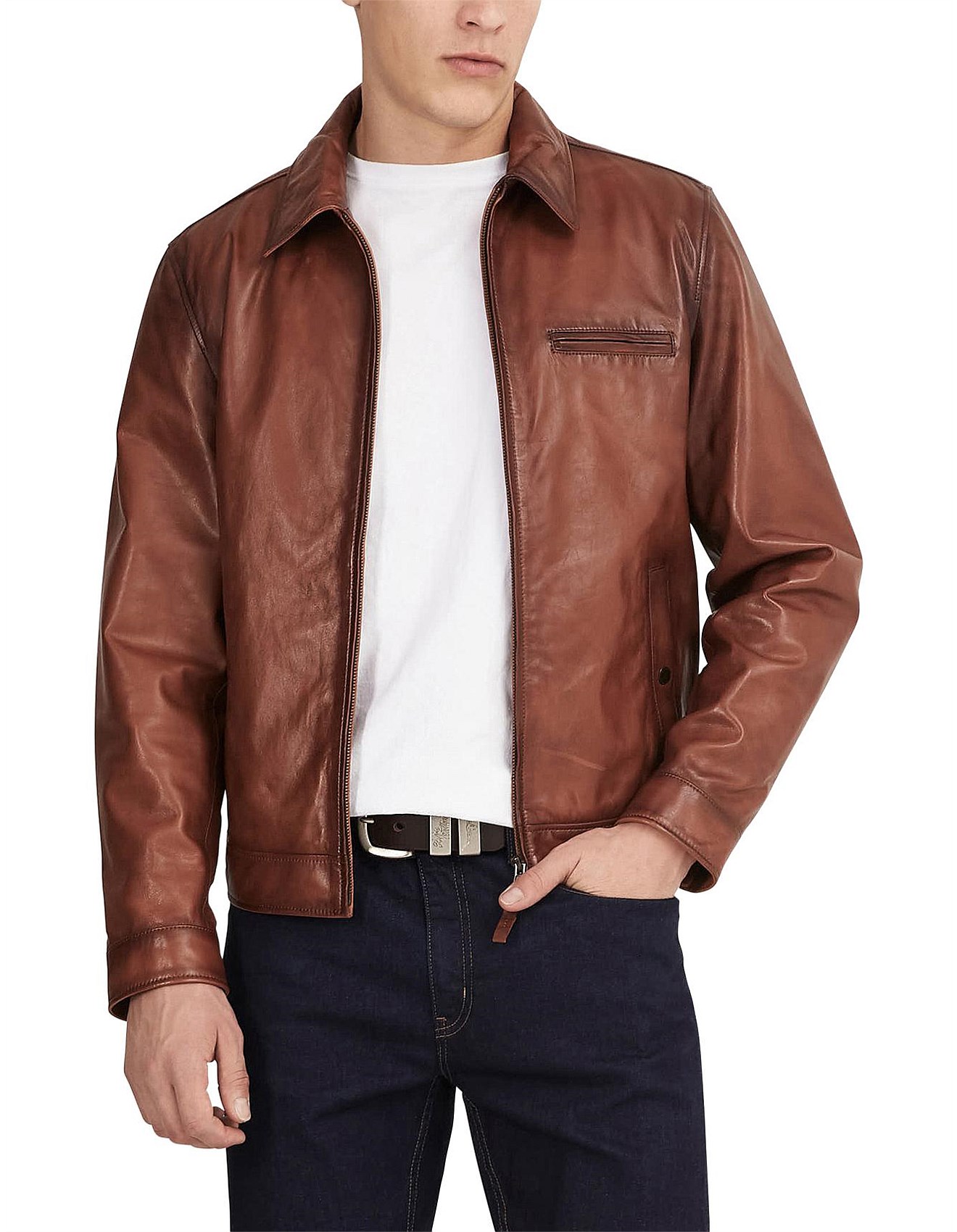 rm williams mens leather jacket