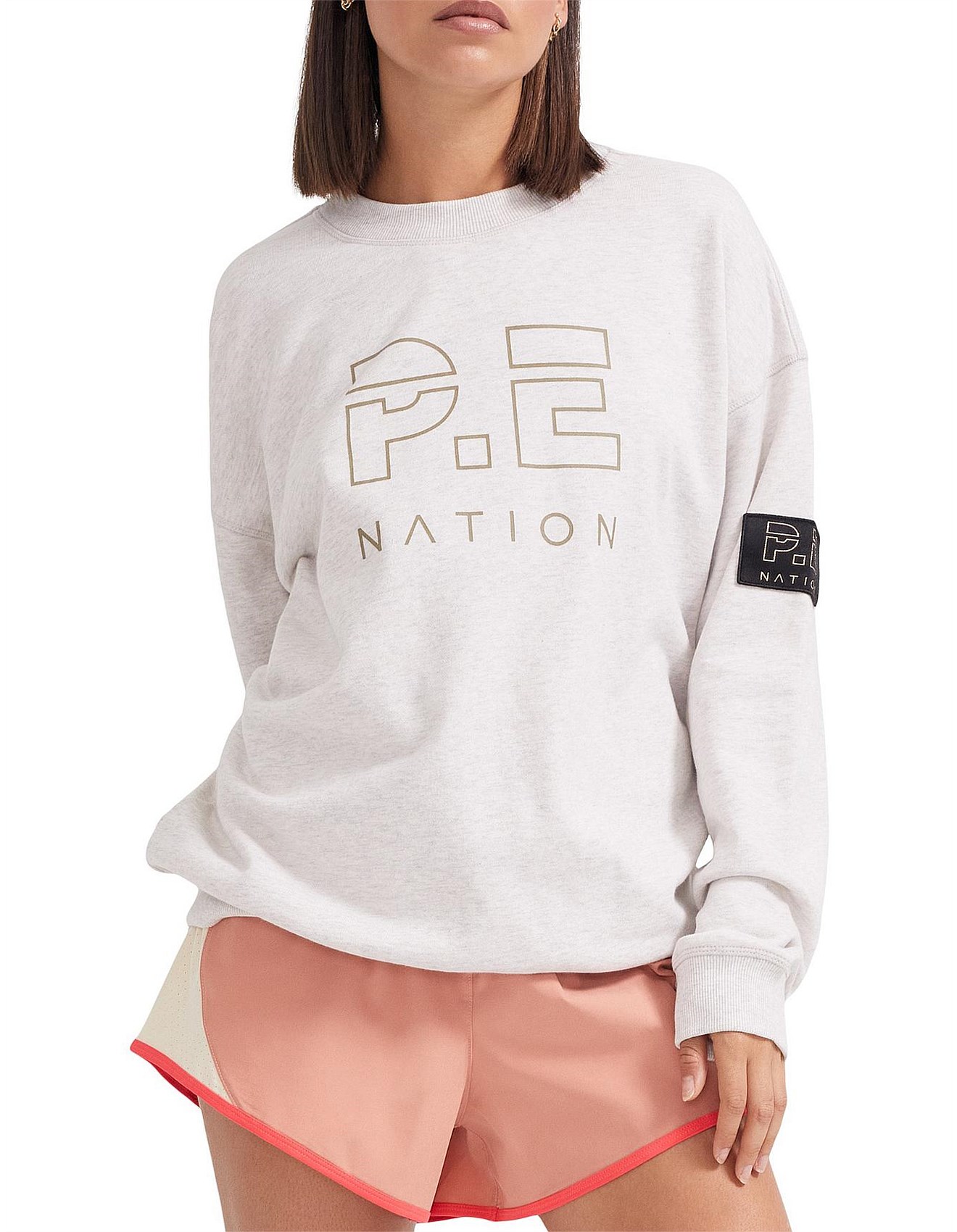 pe nation heads up sweater black