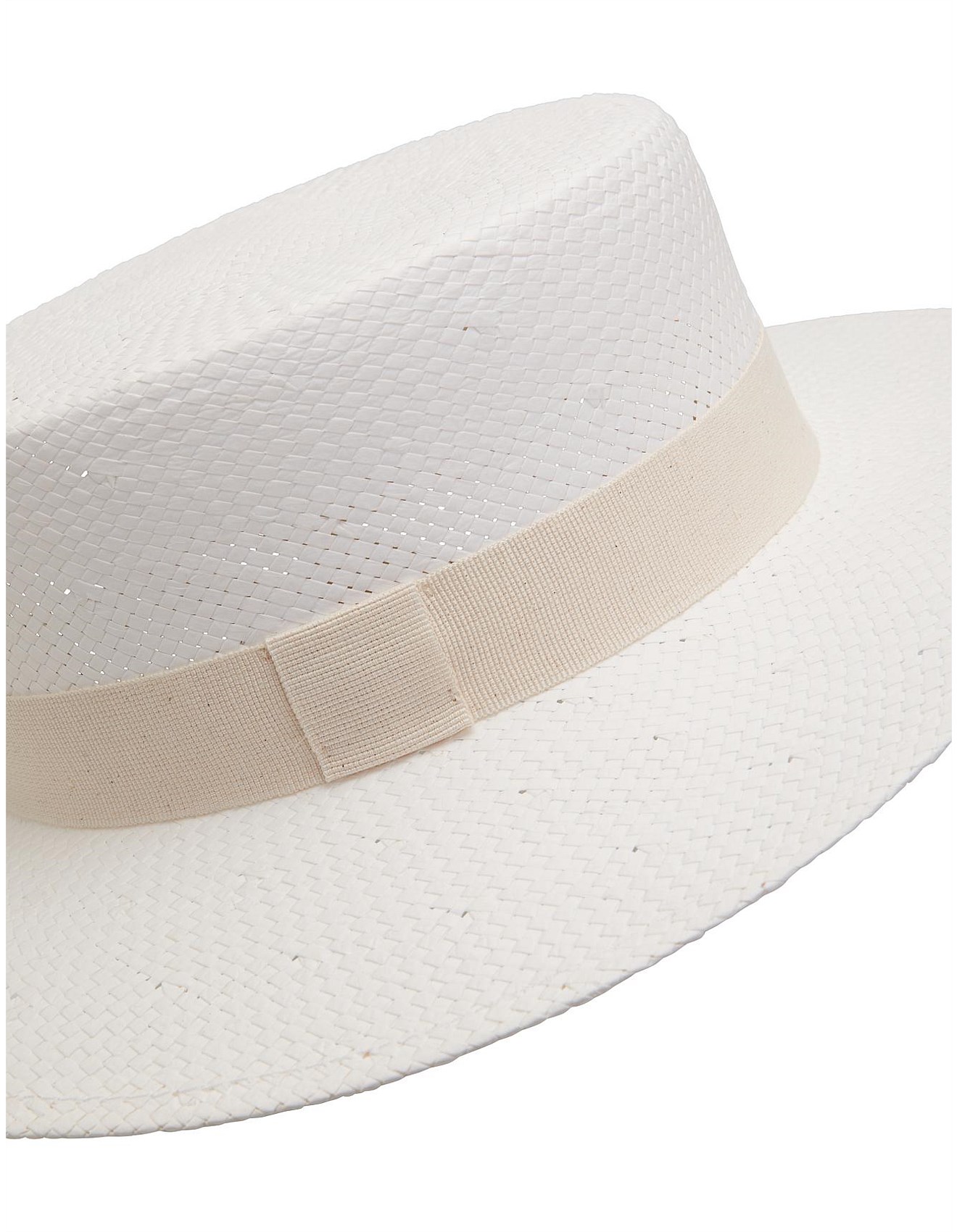 white boater hat womens