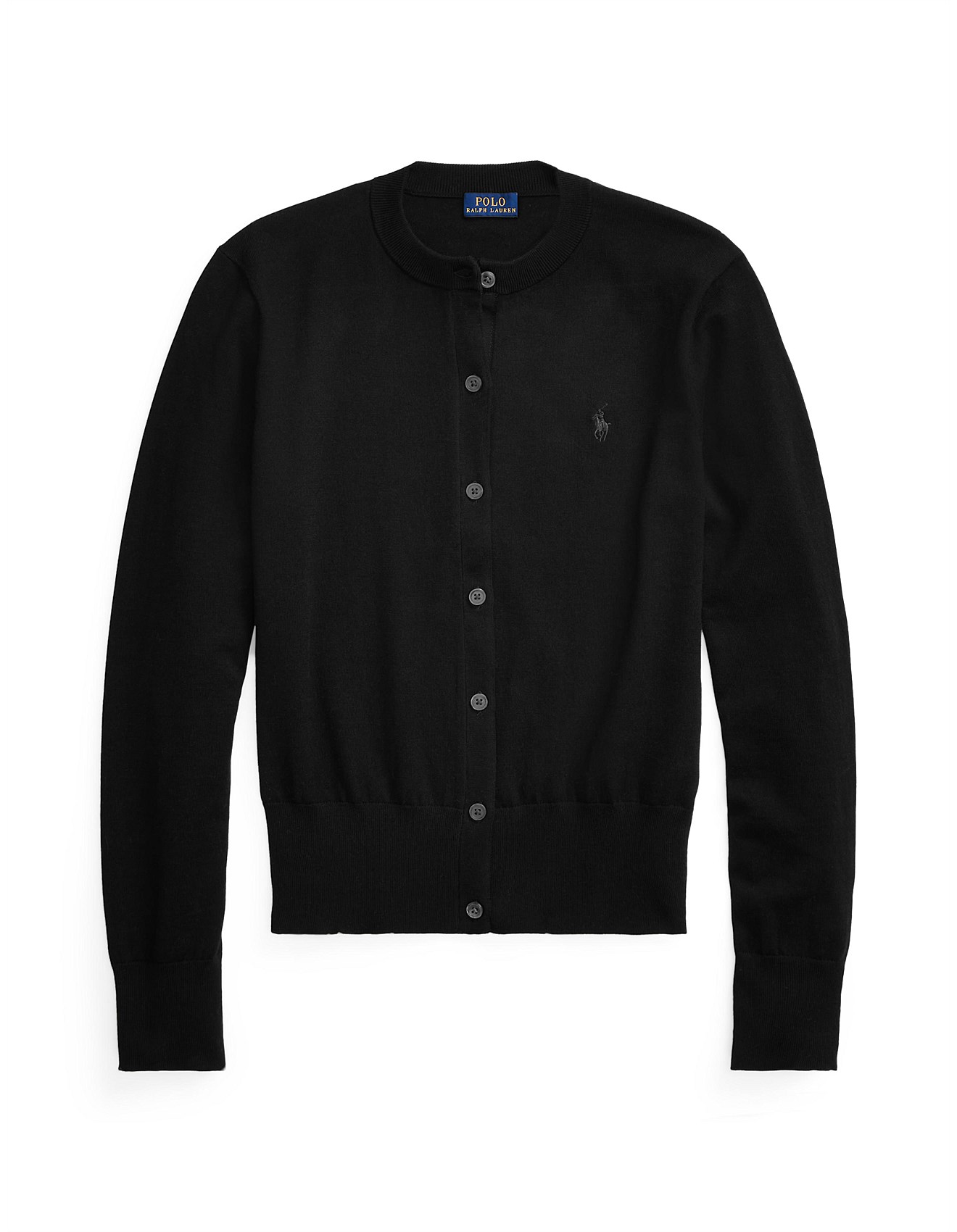 ralph lauren black cardigan mens