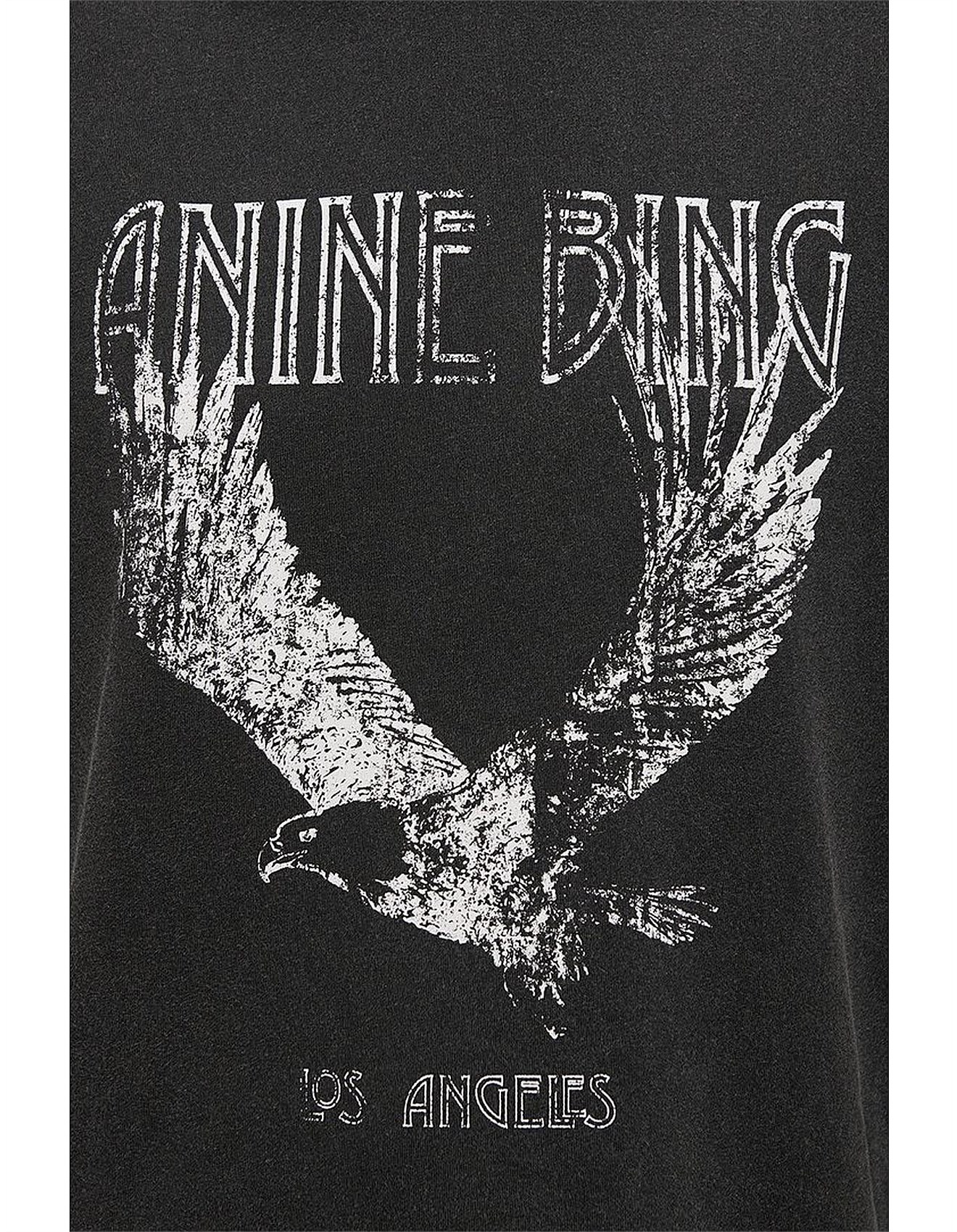 Anine Bing on sale LILI TEE EAGLE - WASHED BLACK