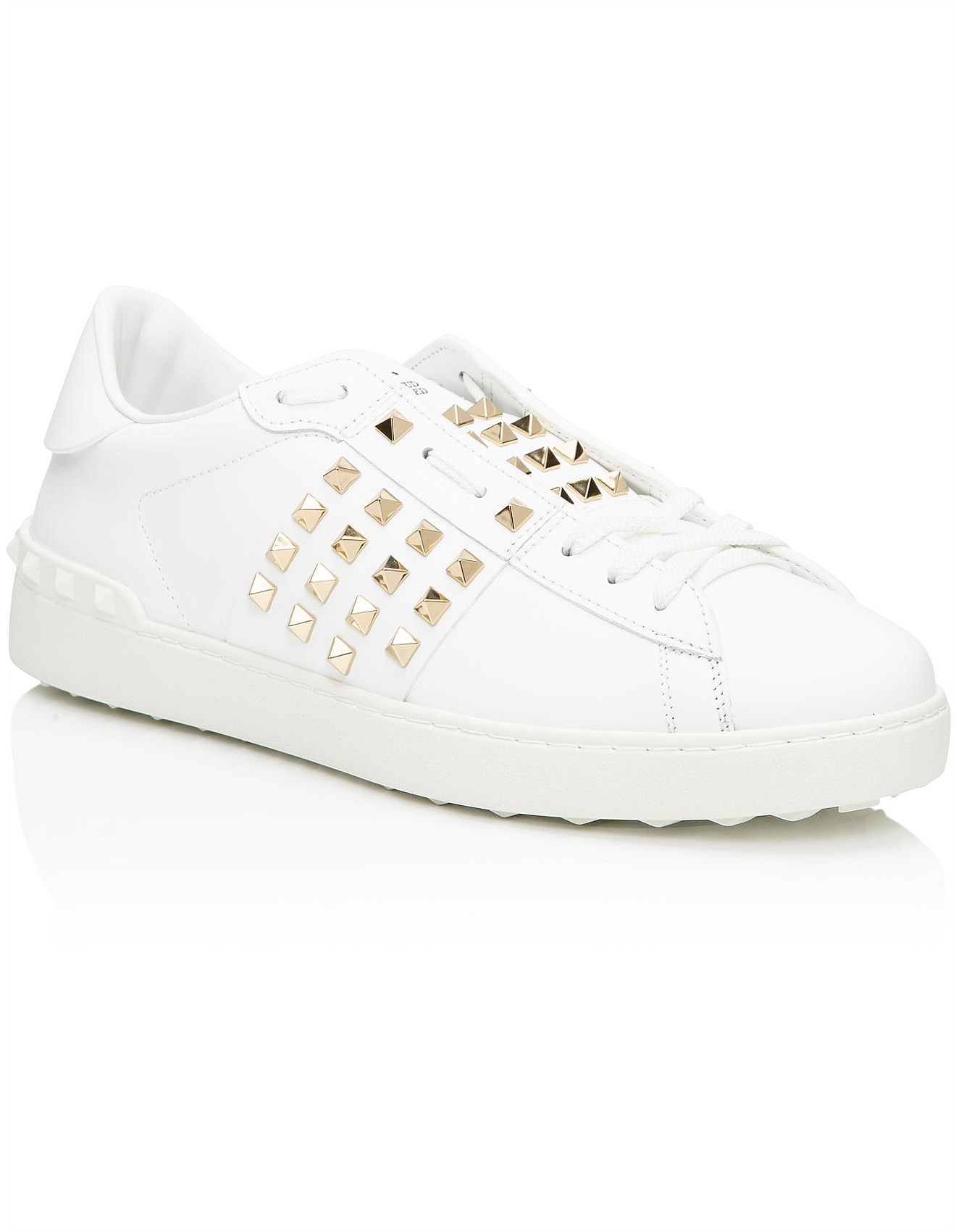 valentino shoes white and gold