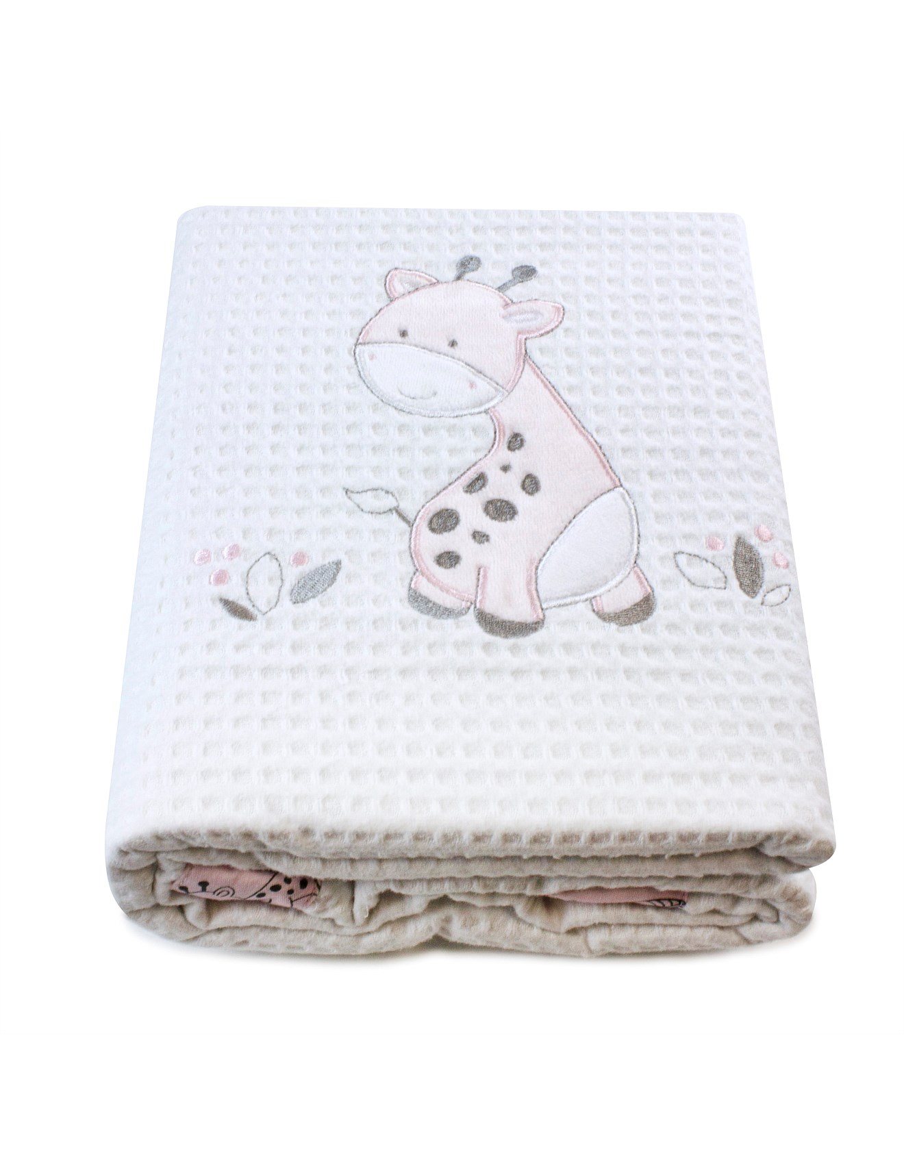 Bubba blue cot top waffle blanket