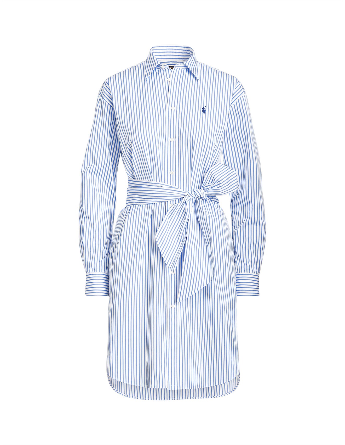 Women's Day Dresses | David Jones - STRIPED BELTED SHIRTDRESS