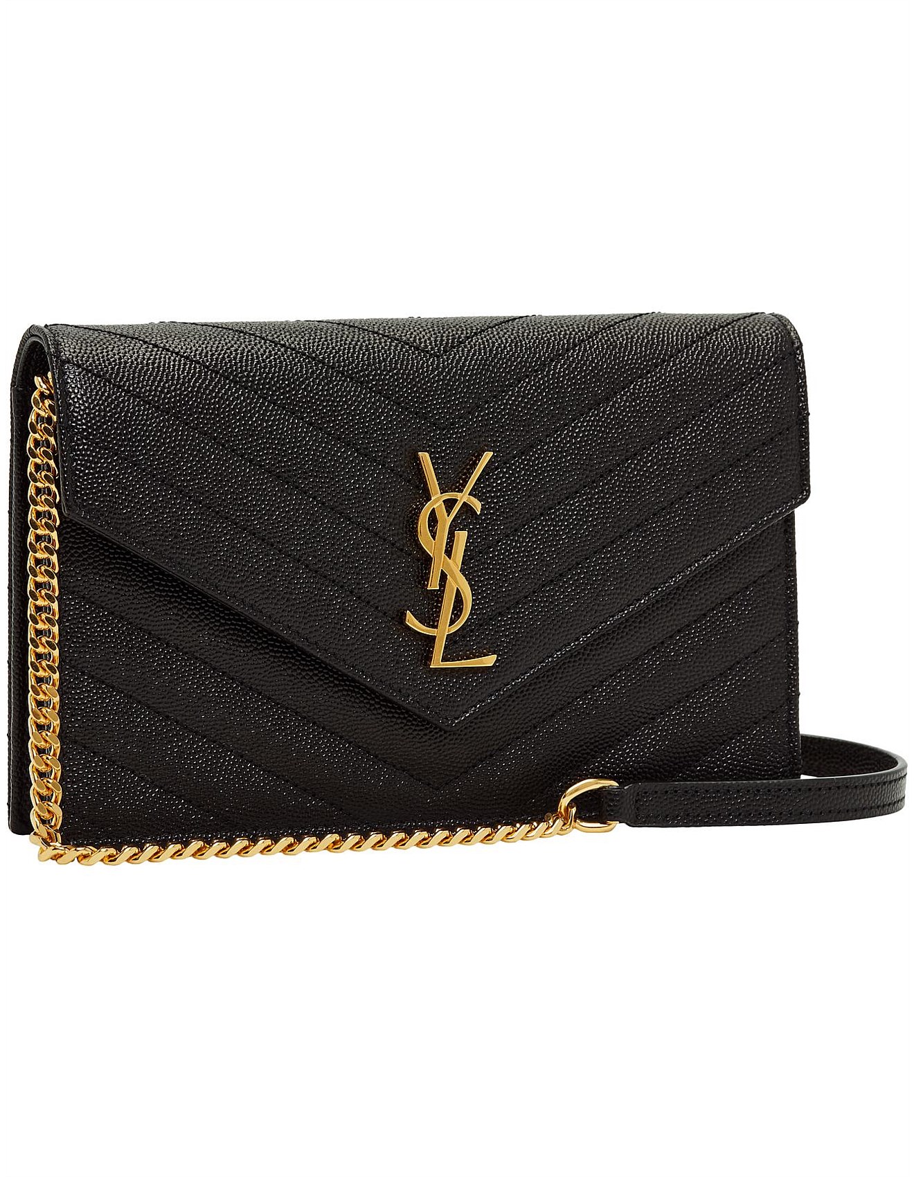 Saint Laurent Ysl Envelope Chain Wallet With Removable Chain David Jones