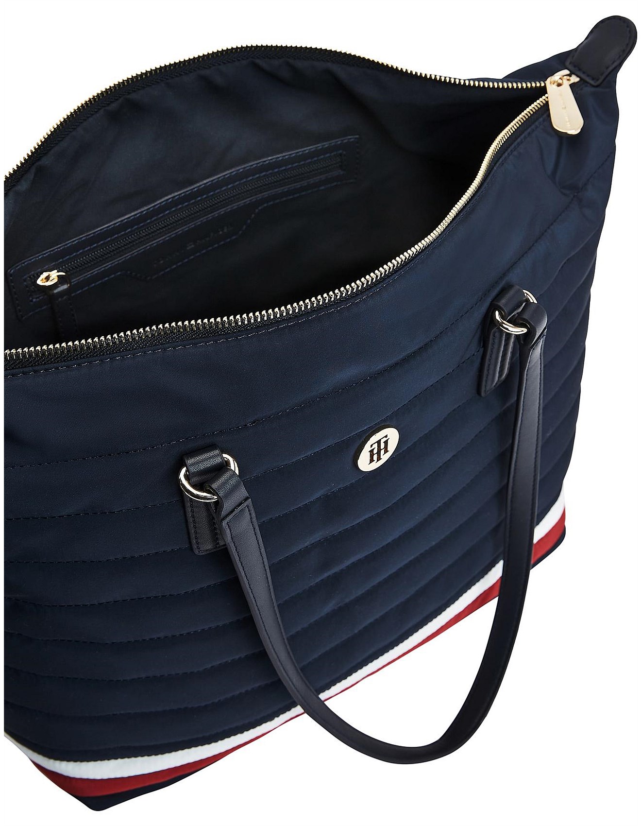 tommy hilfiger quilted tote