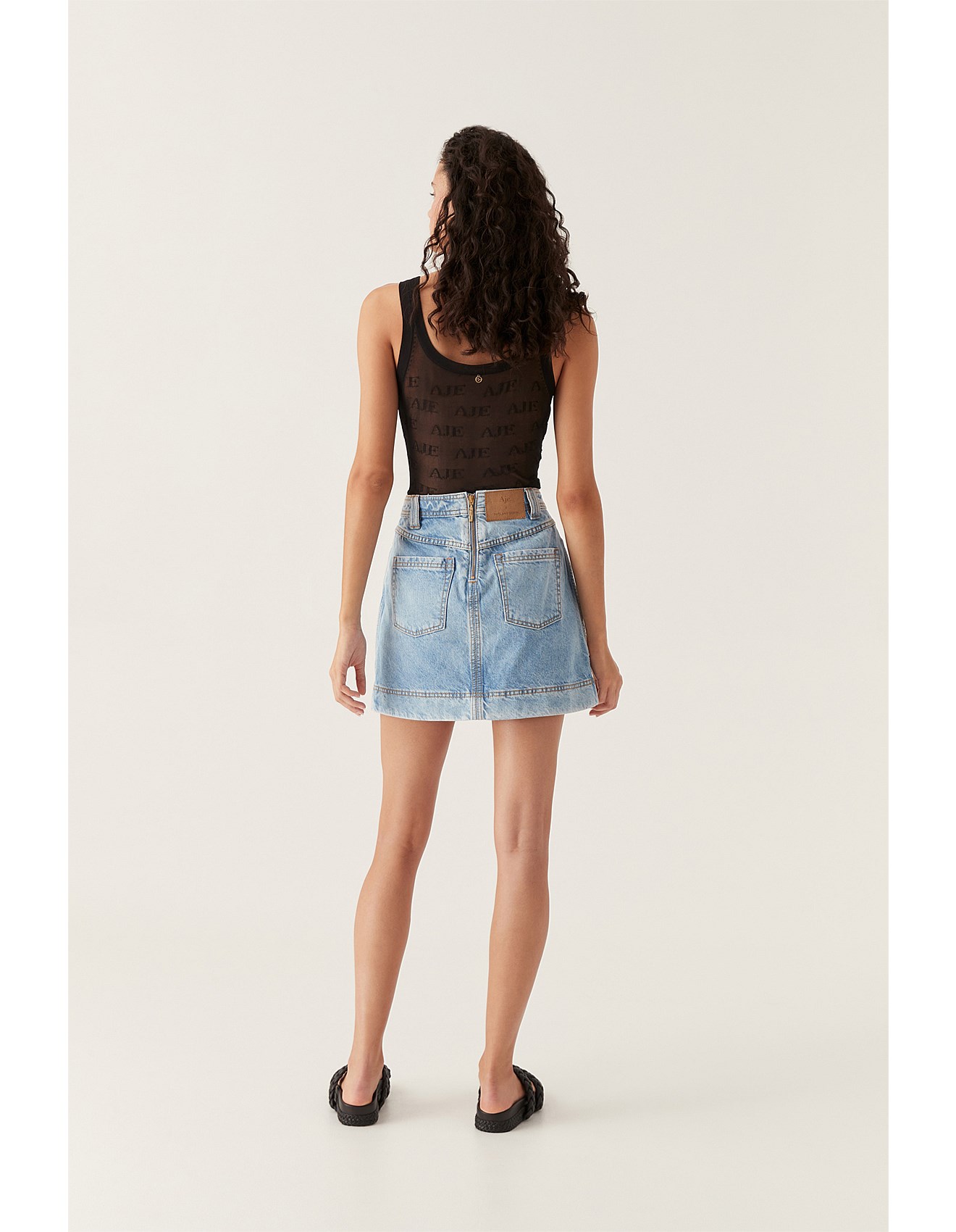 David jones fashion denim skirt