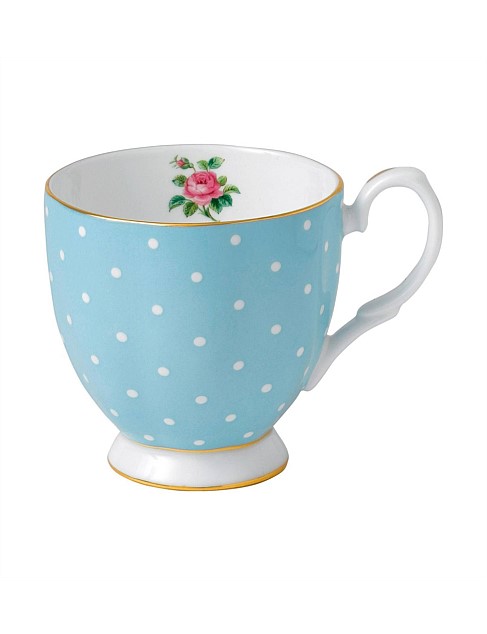 Polka Blue Vintage Mug 300ml