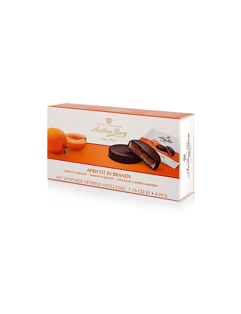 APRICOT IN BRANDY MARZIPAN 220G