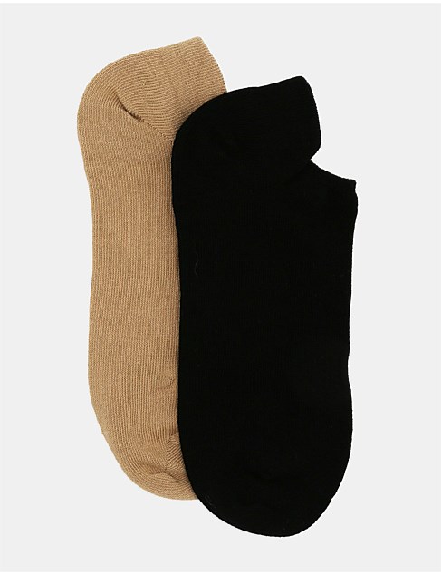 ORGANIC COTTON LOW CUT SOCK 2PK