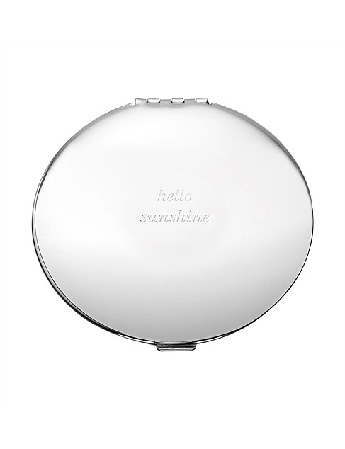 Silver Street Compact Mirror Hello Sun