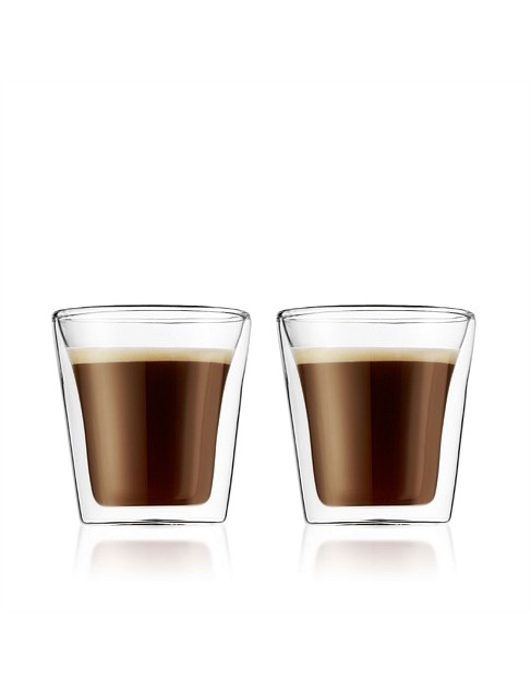 Canteen Double Wall Glasses 100ml Set Of 2